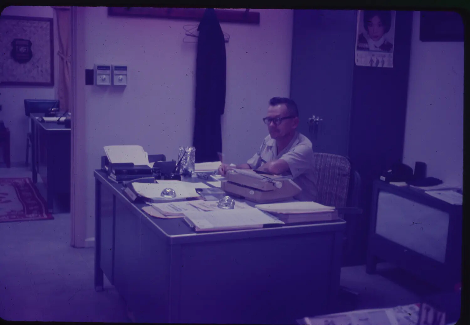Squadron Administrative Office Interior, 3rd Tactical Fighter Wing, Vietnam, 1965