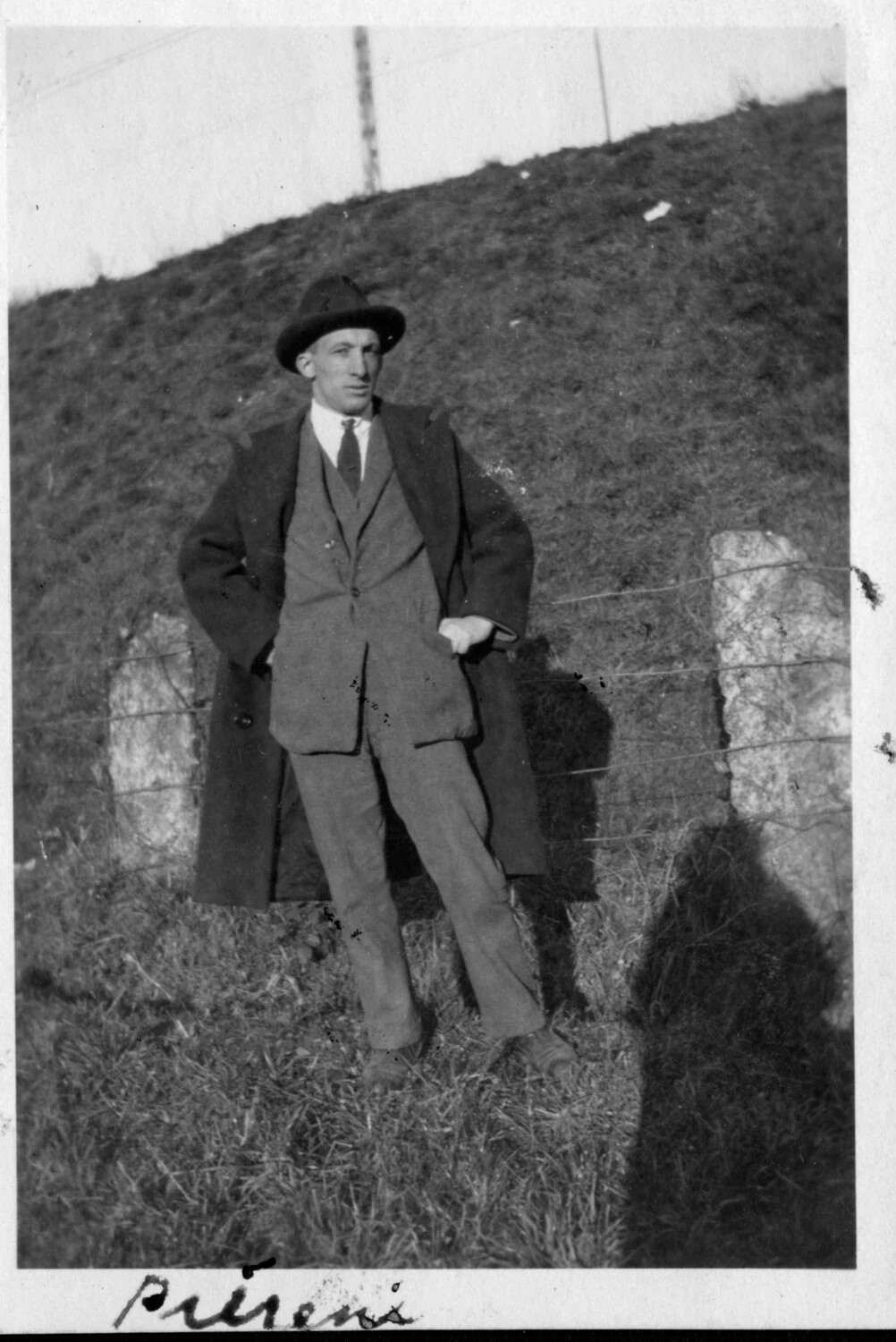 Portrait of an Unidentified Man on a Hillside, Personal Photo Album ("Presideo" Collection)