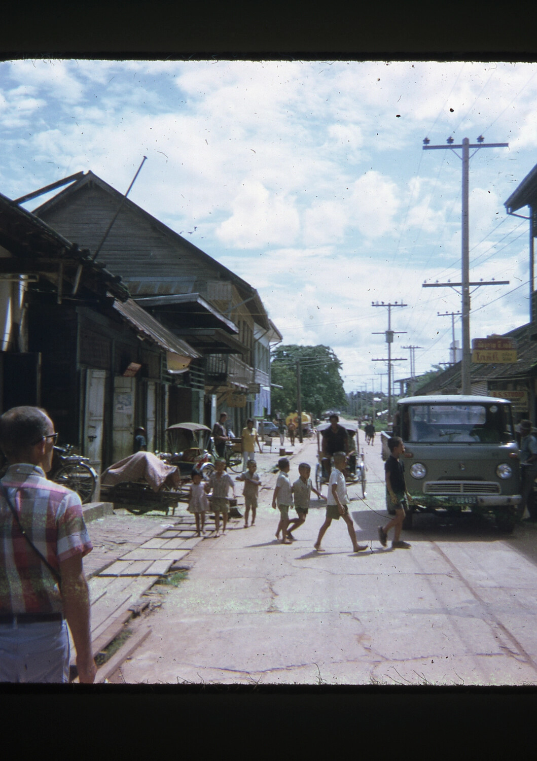 Street Scene in a Vietnamese Town, Everyday Life During Wartime