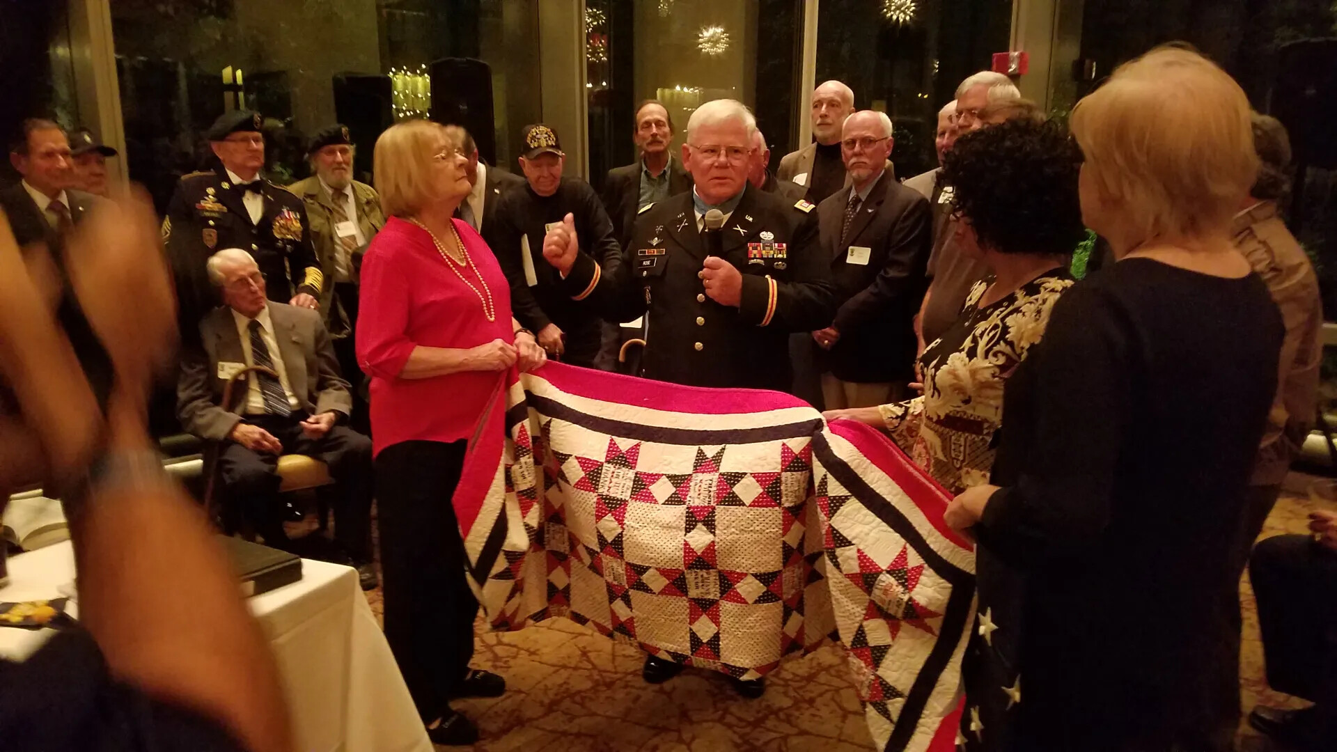Quilt of Valor Presentation Ceremony, Special Forces Charitable Trust Reception, October 23, 2017