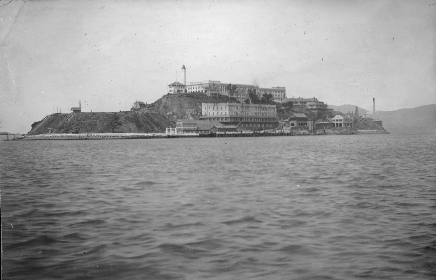 Alcatraz Island, U.S. Disciplinary Barracks, Viewed from San Francisco Bay