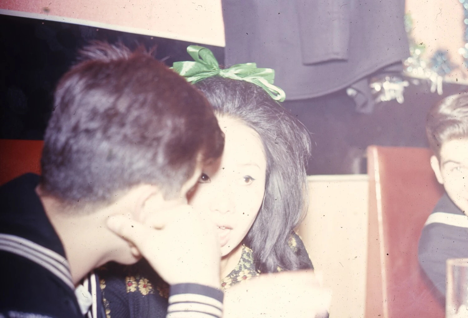 U.S. Navy Sailor and Local Woman in Bar Booth, Vietnam-Era Liberty Call, USS Ticonderoga Collection