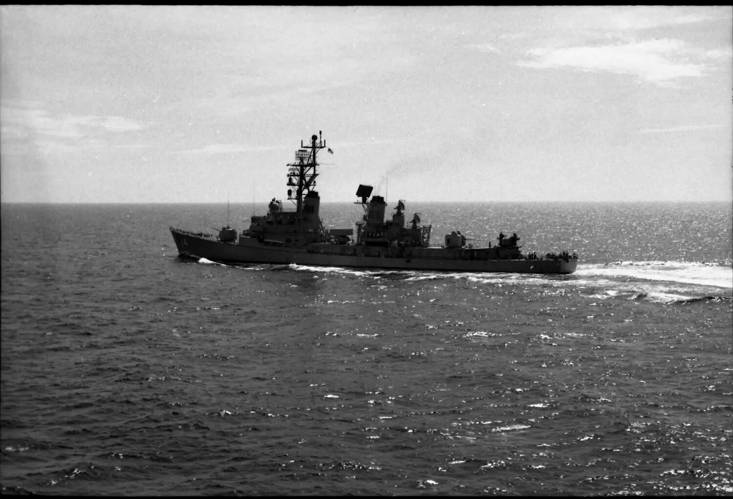 U.S. Navy Escort Destroyer Underway, Vietnam War Era, USS Ticonderoga Collection