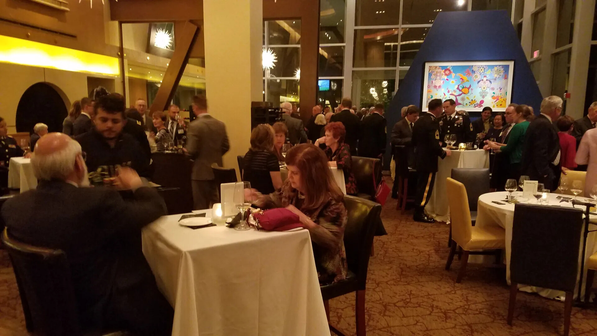 Cocktail Reception Crowd View, Likely Gary Michael Rose Medal of Honor Reunion, October 2017