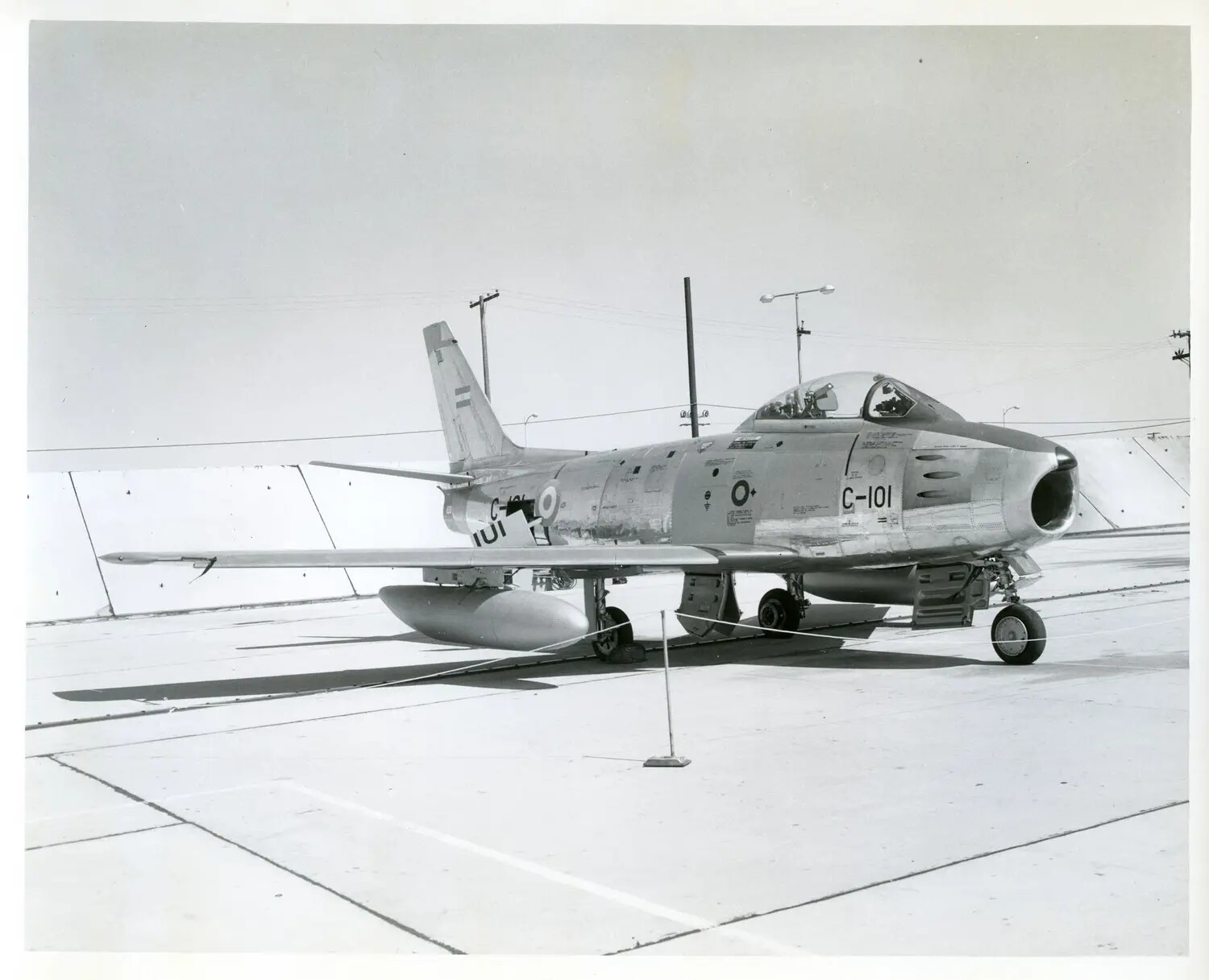 North American F-86 Sabre Jet Fighter, Export Livery, Marked 'C-101'