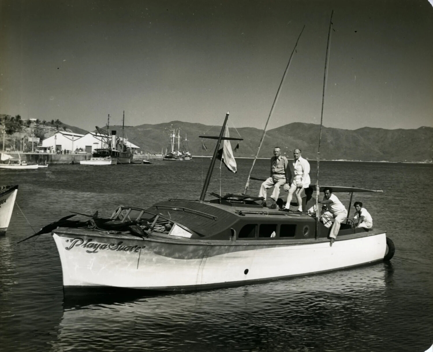 The Charter Boat 'Playa Suave' Returning to Harbor with Anglers Aboard, Mexico, 1949