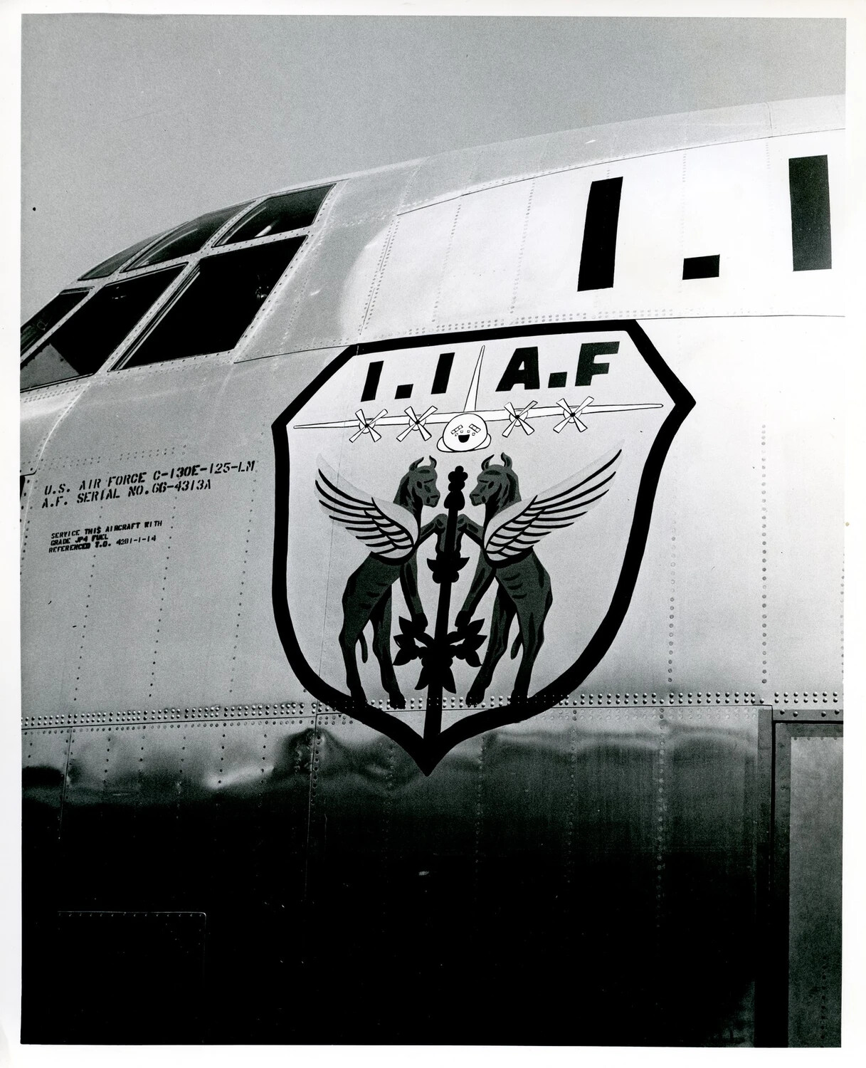 Lockheed C-130E Hercules Nose Section with 'I.I A.F' Unit Crest, USAF Serial 66-4313A