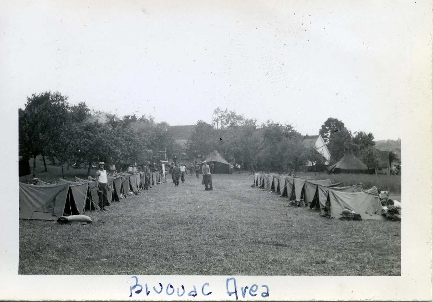 44th Infantry Division Bivouac Area, European Theater, WWII - Norman Baget Collection