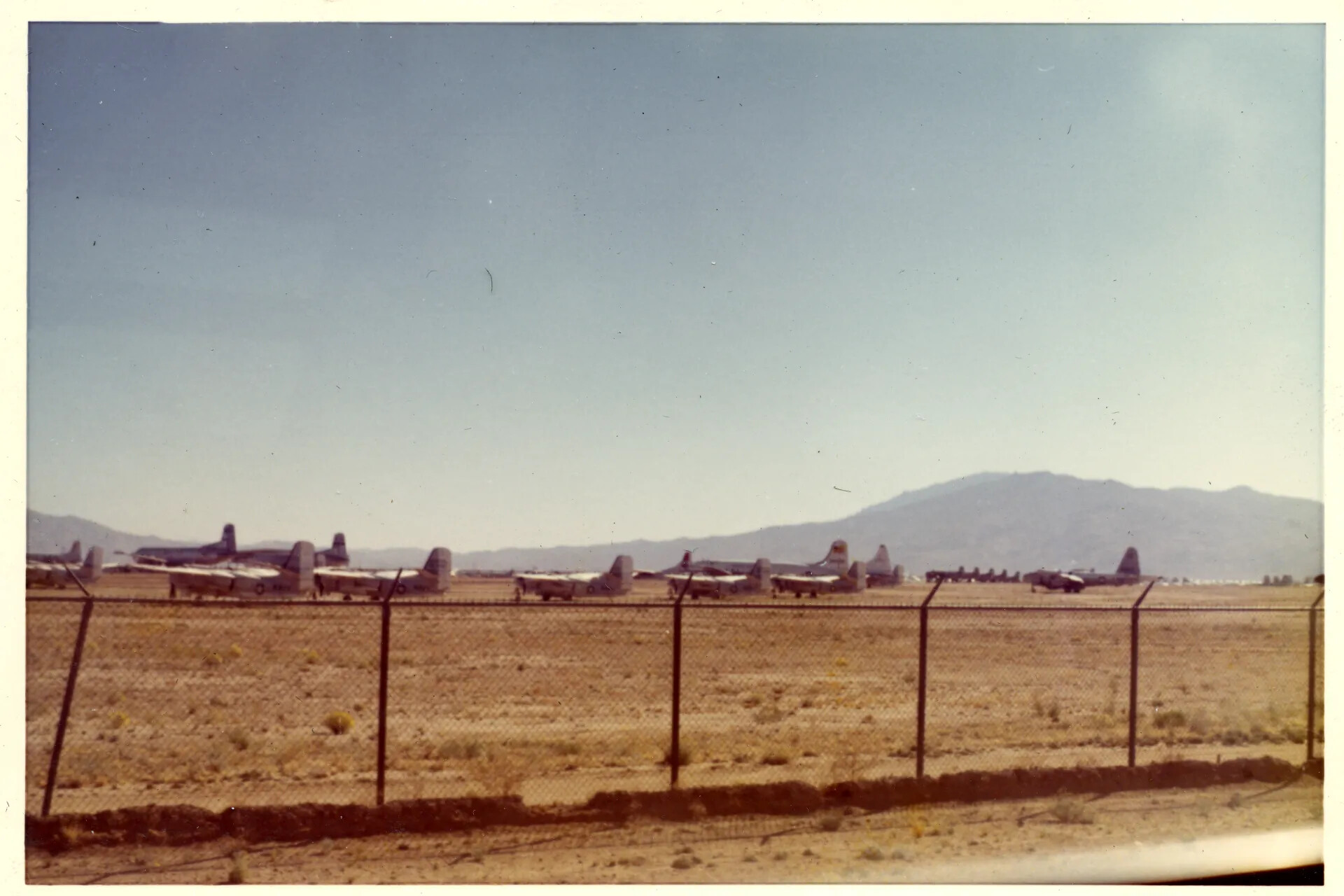 Rows of Stored Military Aircraft, Davis-Monthan AFB Boneyard, Arizona