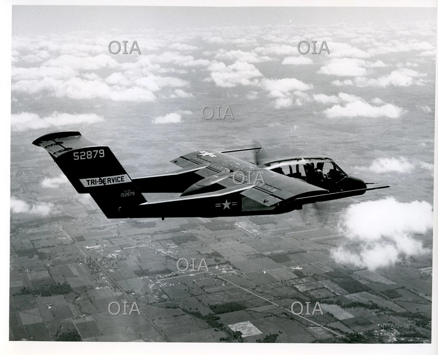 OV-10A Bronco 'Tri-Service' Test Aircraft in Flight