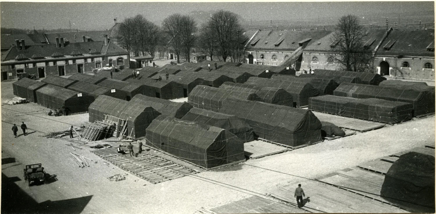 Outdoor Storage Yard, Ludwigsburg Quartermaster Depot -- Elevated View