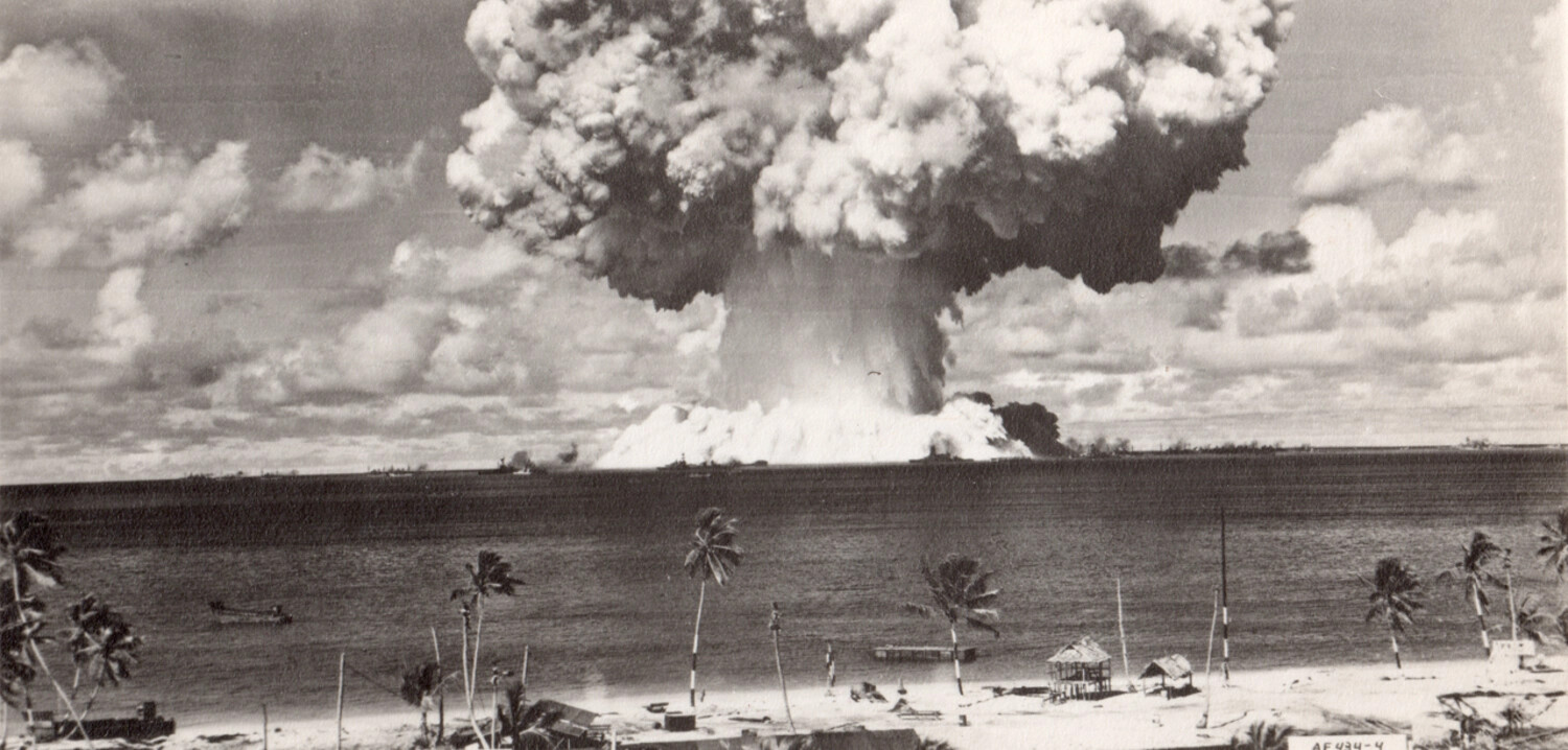 Nuclear Detonation Mushroom Cloud, Bikini Atoll Nuclear Weapons Test Series