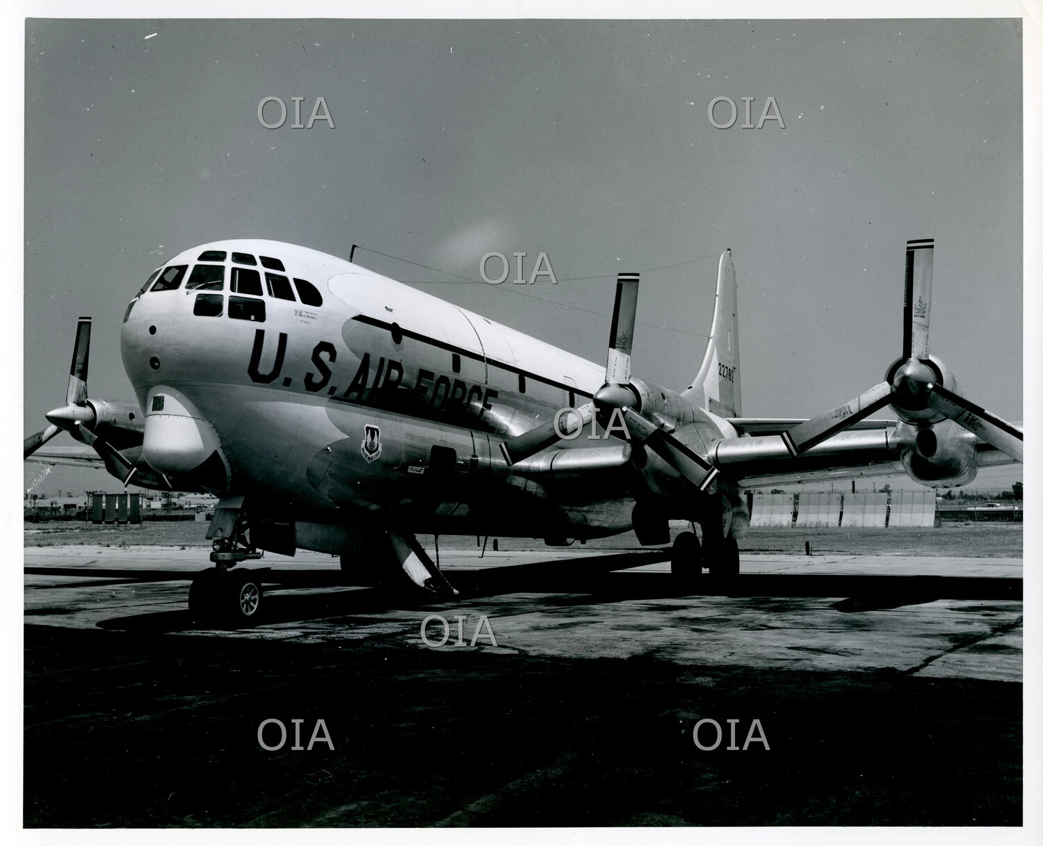 USAF Boeing C-97/KC-97 Stratofreighter-Family Transport Aircraft on Ramp