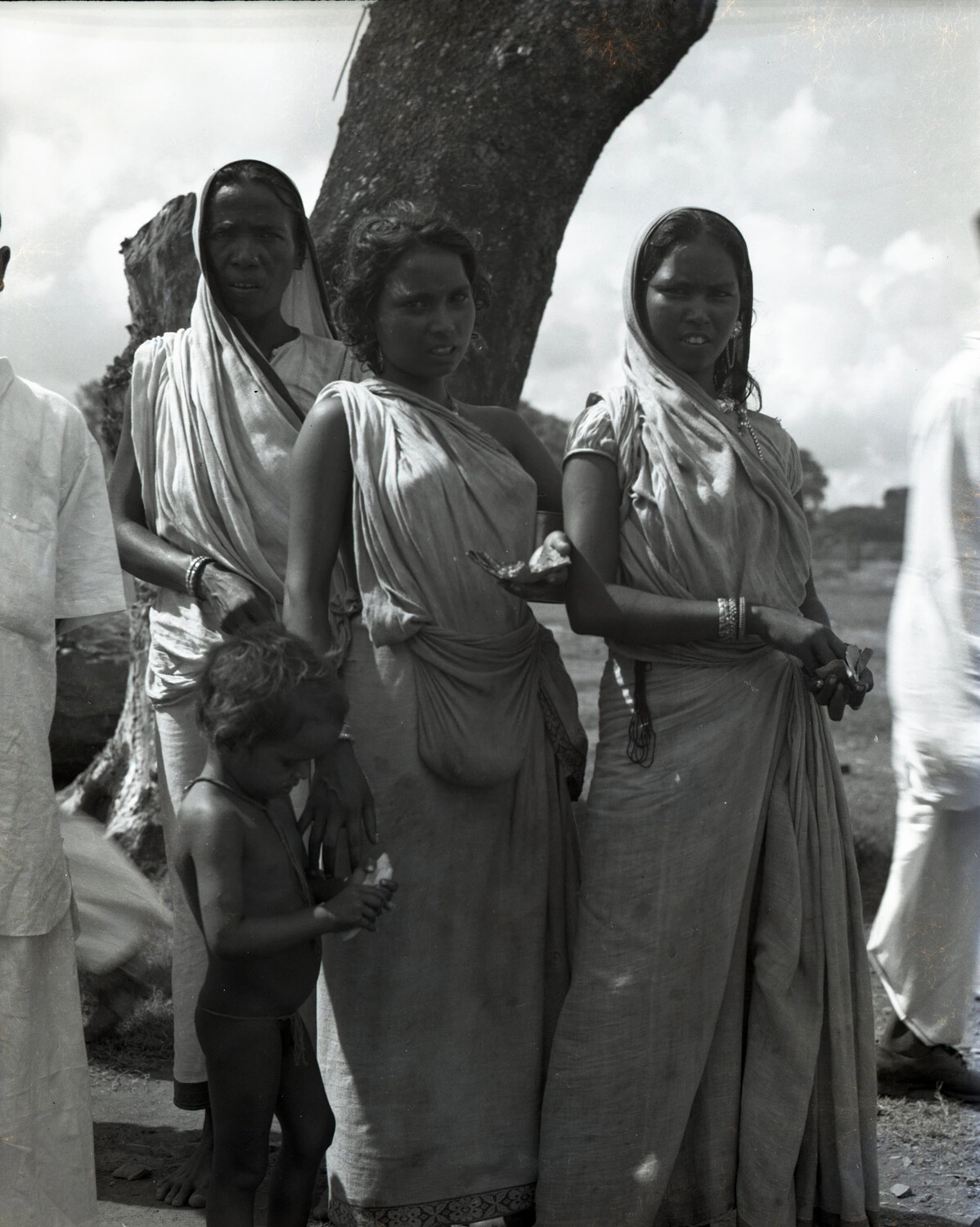 Portrait of Local Women and Child, China-Burma-India Theater, World War II Era