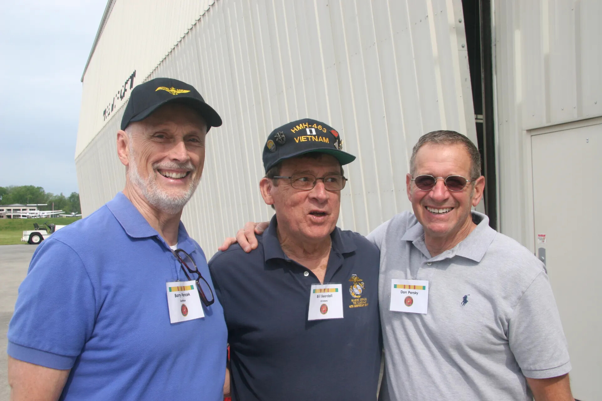 Vietnam Veterans Barry Pehcek, Bill Beardall, and Don Persky at Operation Tailwind Reunion Event, April 30, 2016