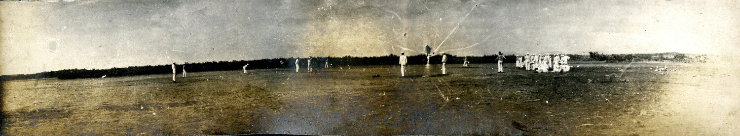 Baseball Party Ashore in Cuba - Full Panorama View