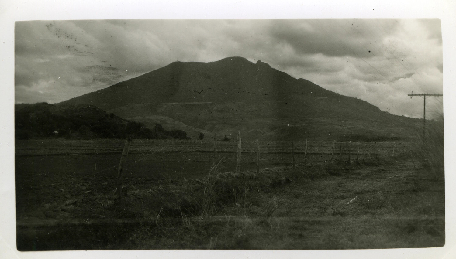 Rural Landscape with Hill and Farmland, Okinawa, Japan, 1945