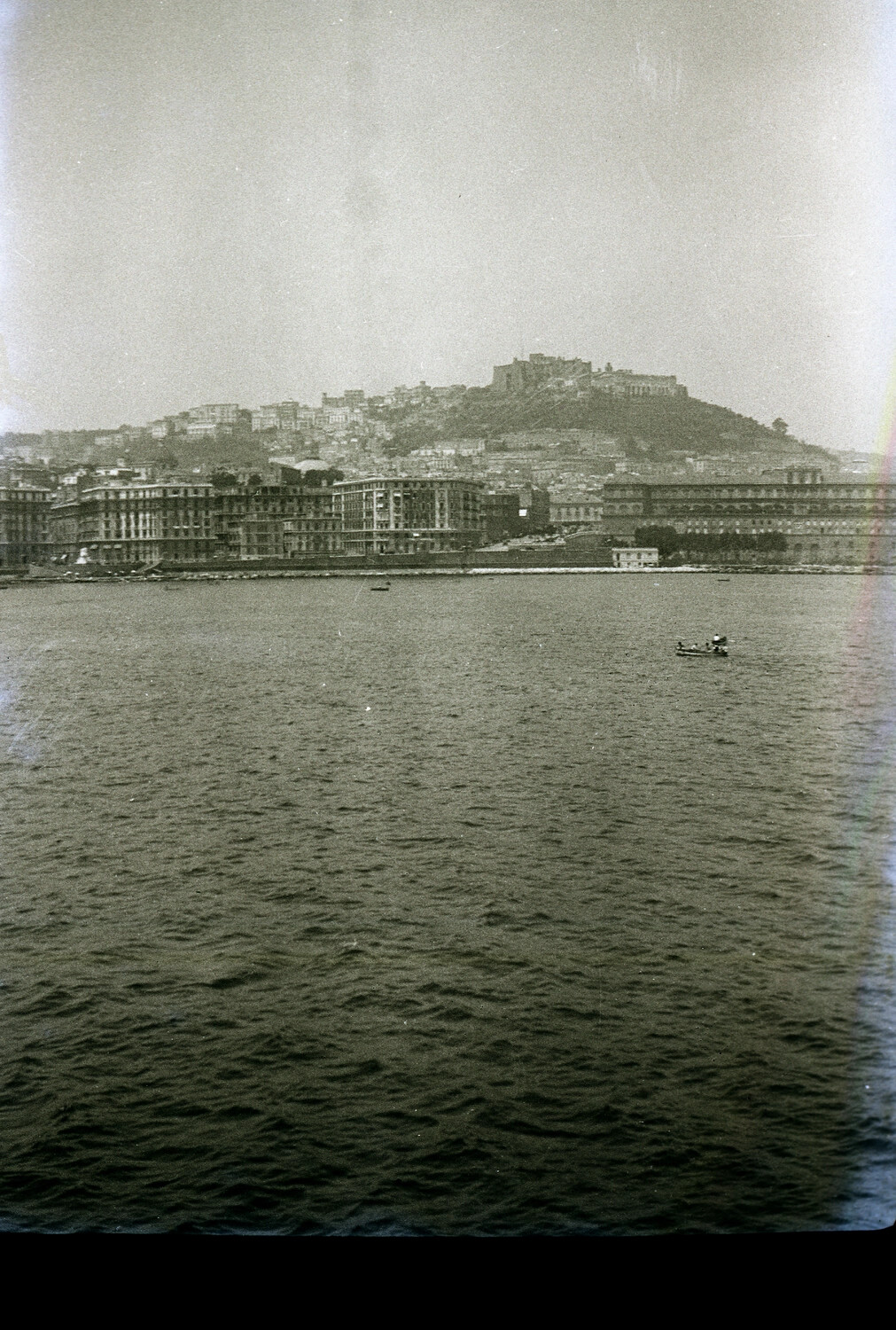 Harbor City View from Shipboard, Likely Naples, Italy, 1930s
