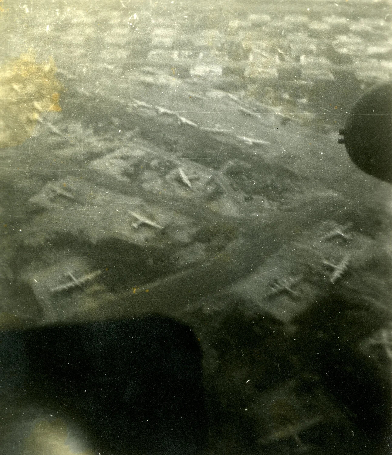 Aerial View of B-25 Mitchell Bombers in Formation, 345th Bomber Group