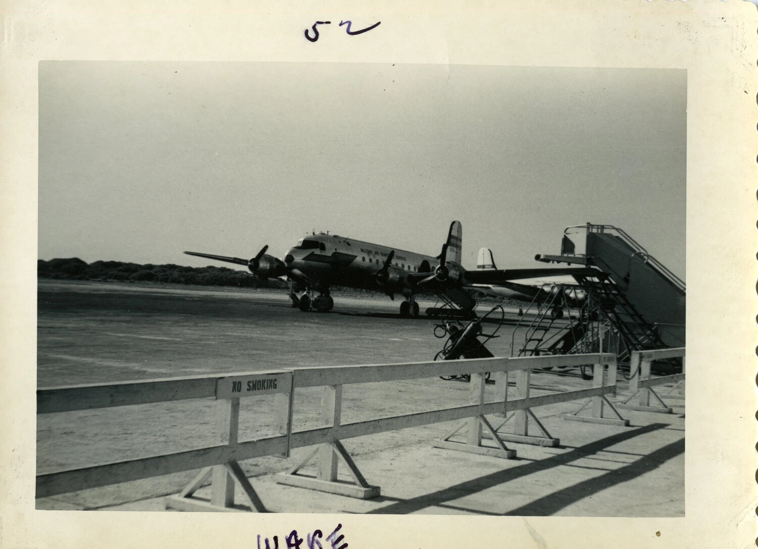 Military Air Transport Service Aircraft on the Ramp, Wake Island