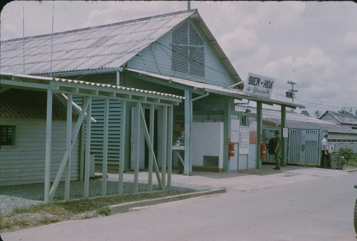 Base Movie Theater, Bien Hoa Air Base, South Vietnam, 1965