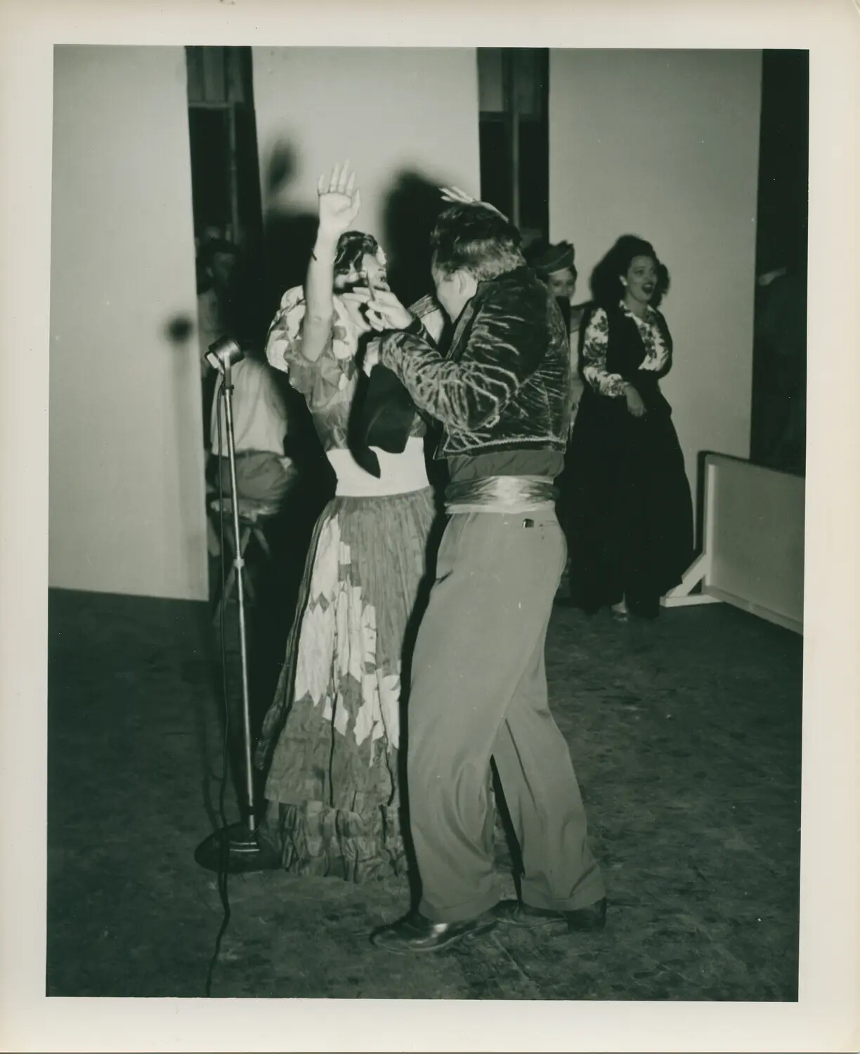 Sailors Perform a Costumed Variety Show Skit Aboard USS Petrof Bay (CVE-80)