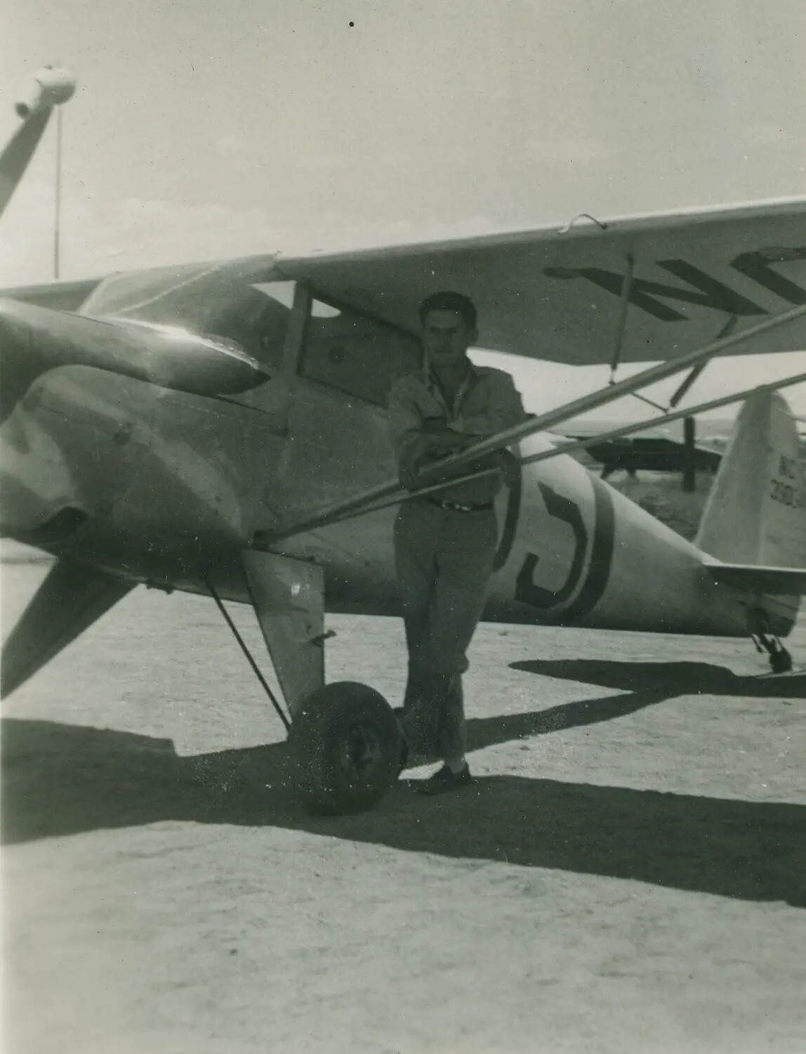 Edward P. McAleer with Light Civilian Trainer Aircraft, Pre-War Era