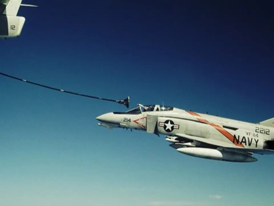 U.S. Navy F-4 Phantom II, VF-114, Conducting Aerial Refueling