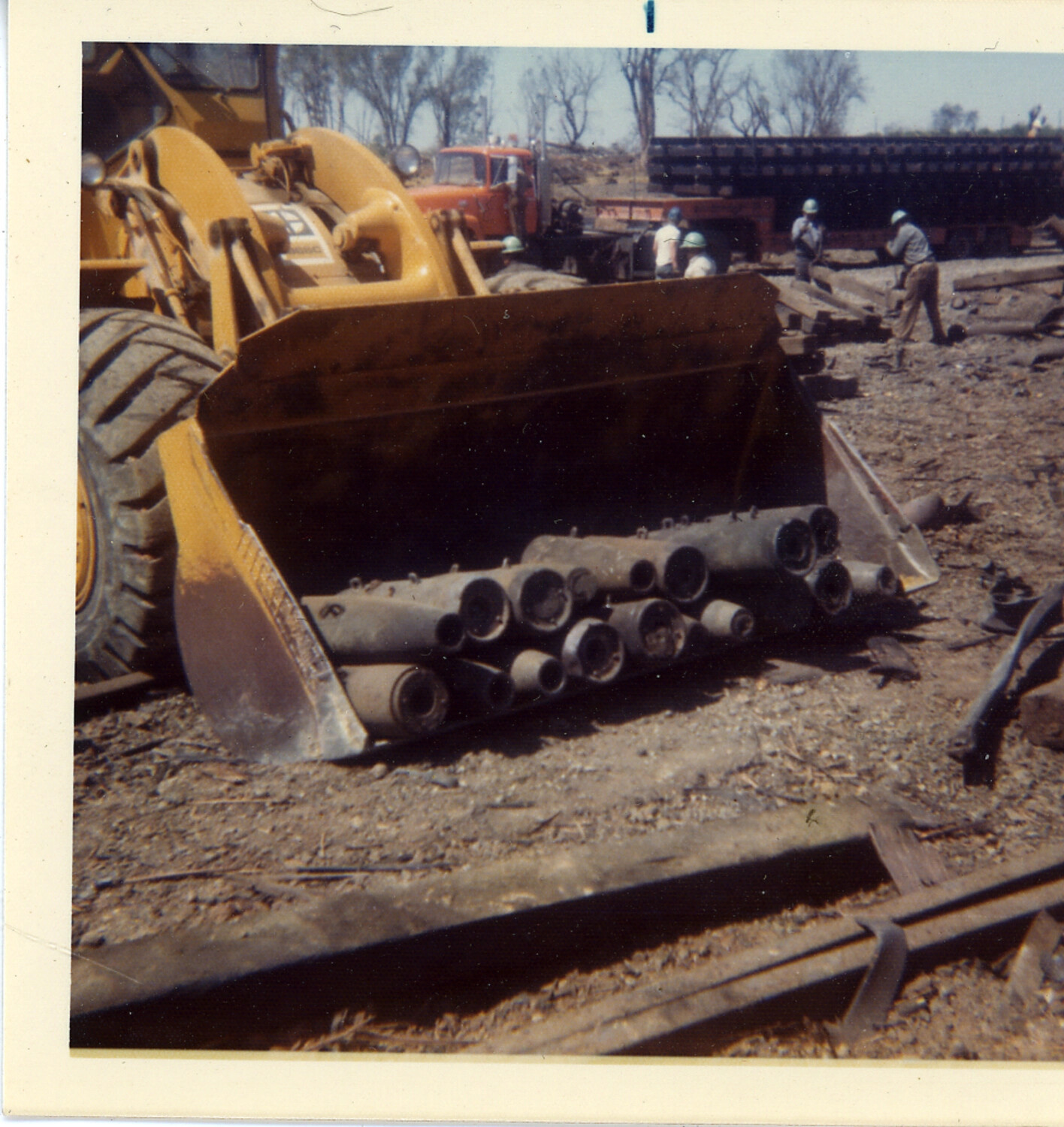 Bomb Casing Recovery, Roseville Yard Explosion Aftermath, Roseville, California, 1973