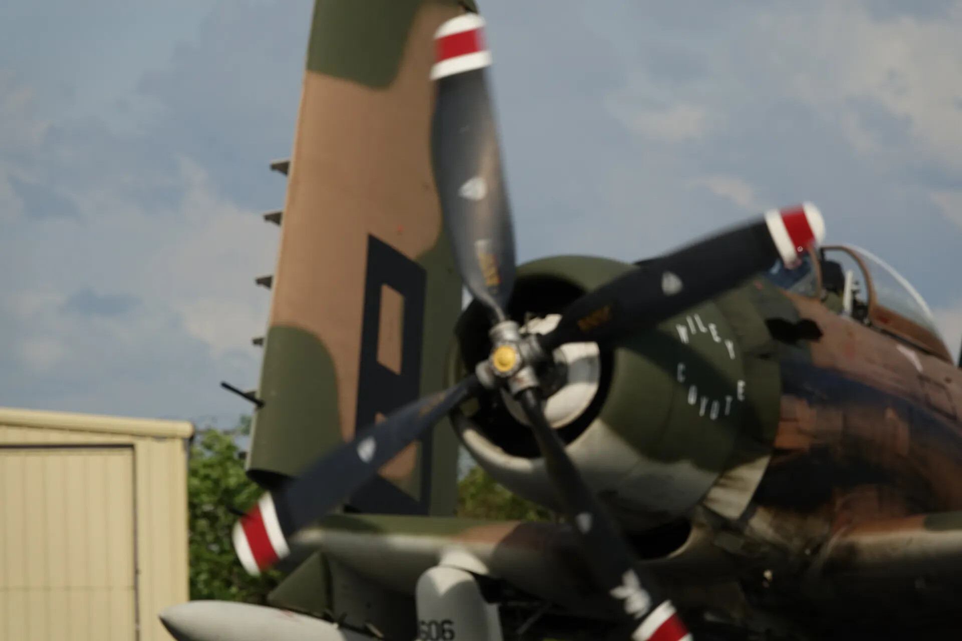 A-1 Skyraider 'Wiley Coyote' — Spinning Propeller Close-Up, Fourth Frame