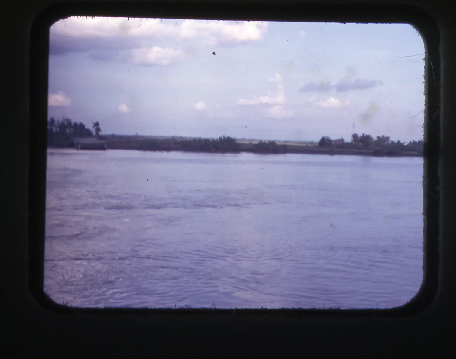 Vietnam War Era Color Slide: River/Bay Landscape Near Cam Ranh Bay, Vietnam