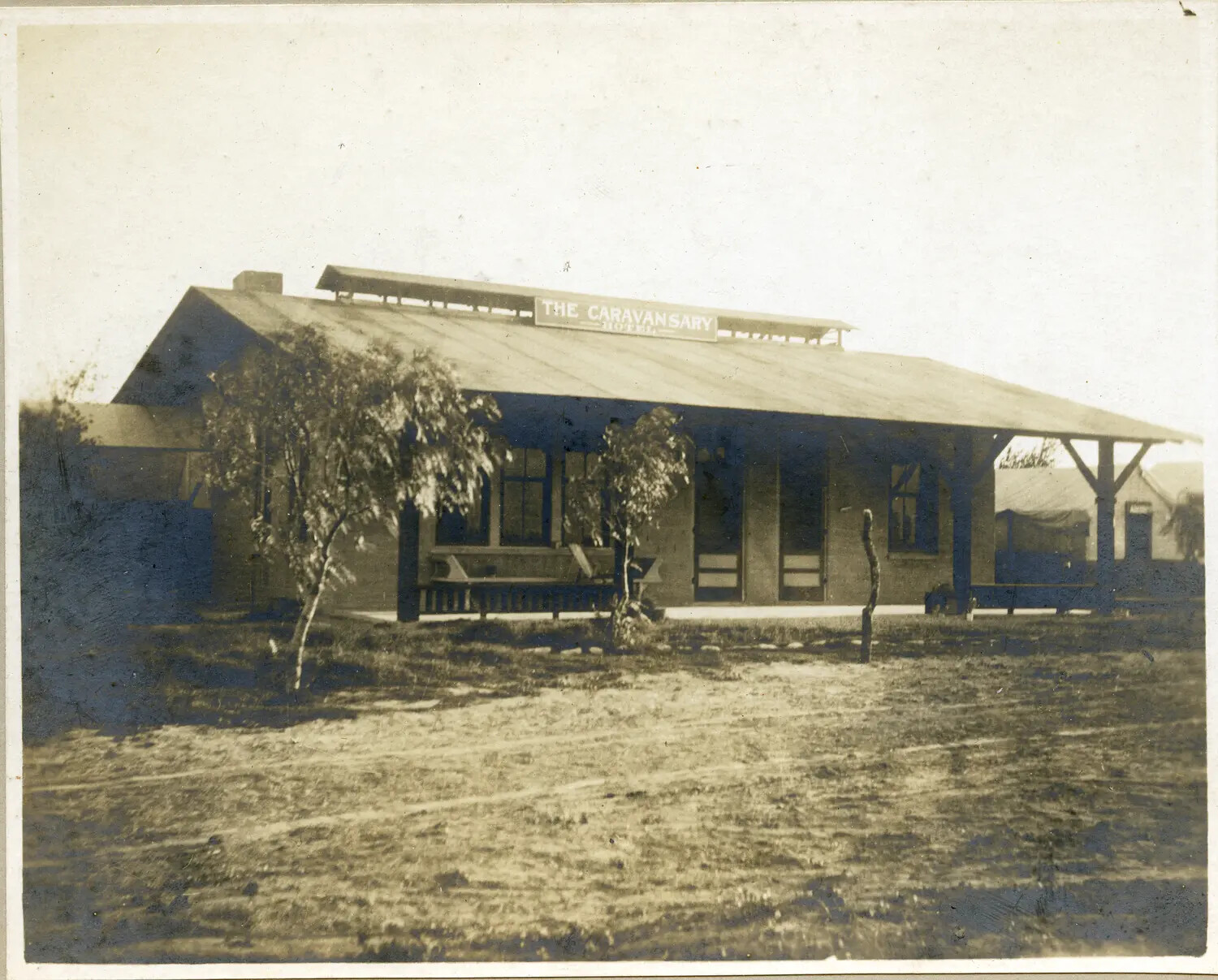 "The Caravansary Hotel" -- Way-Station Building, Transit Stop En Route to the Philippines, c. 1898-1900