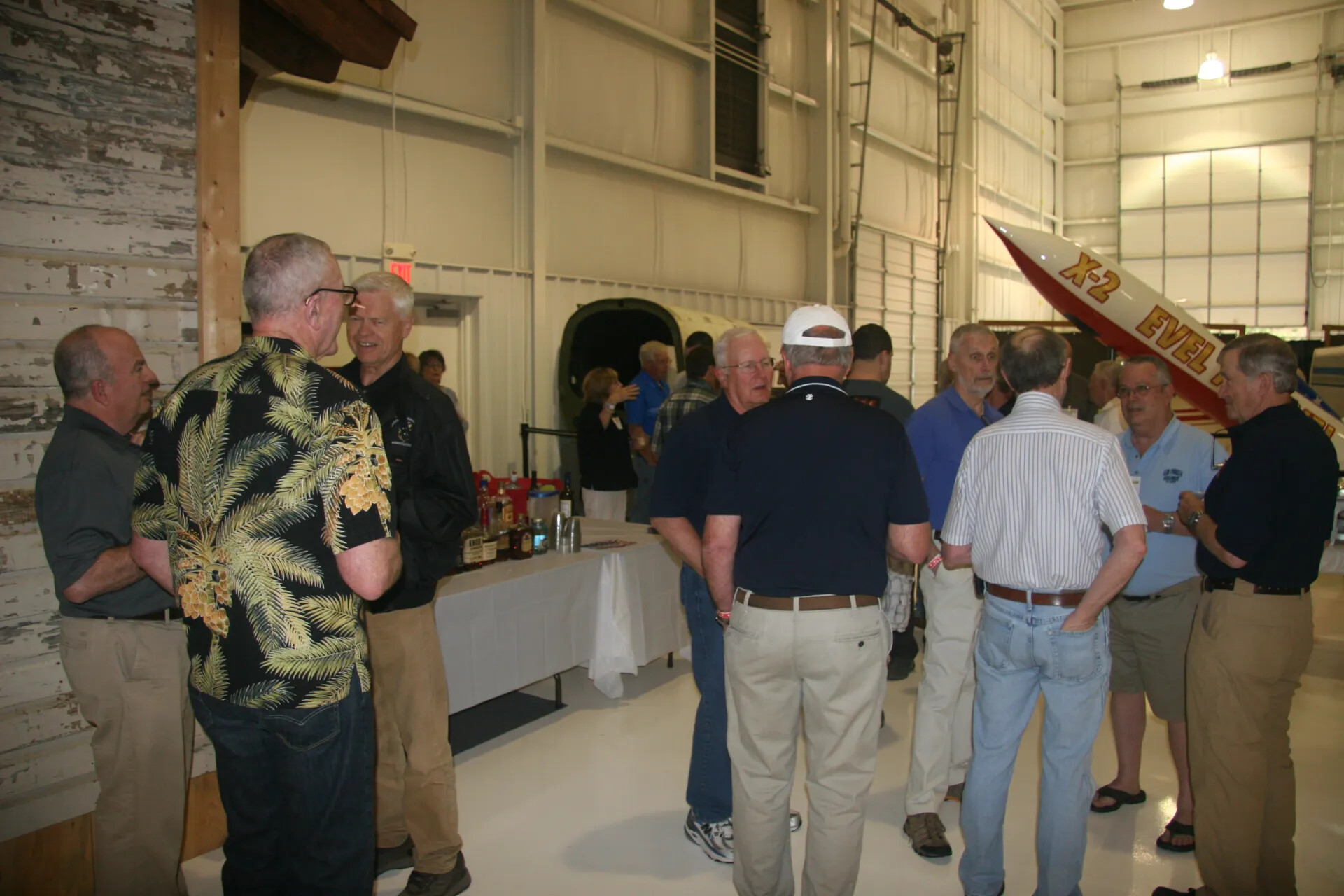 Veterans Reunion Reception in Aviation Museum Hangar