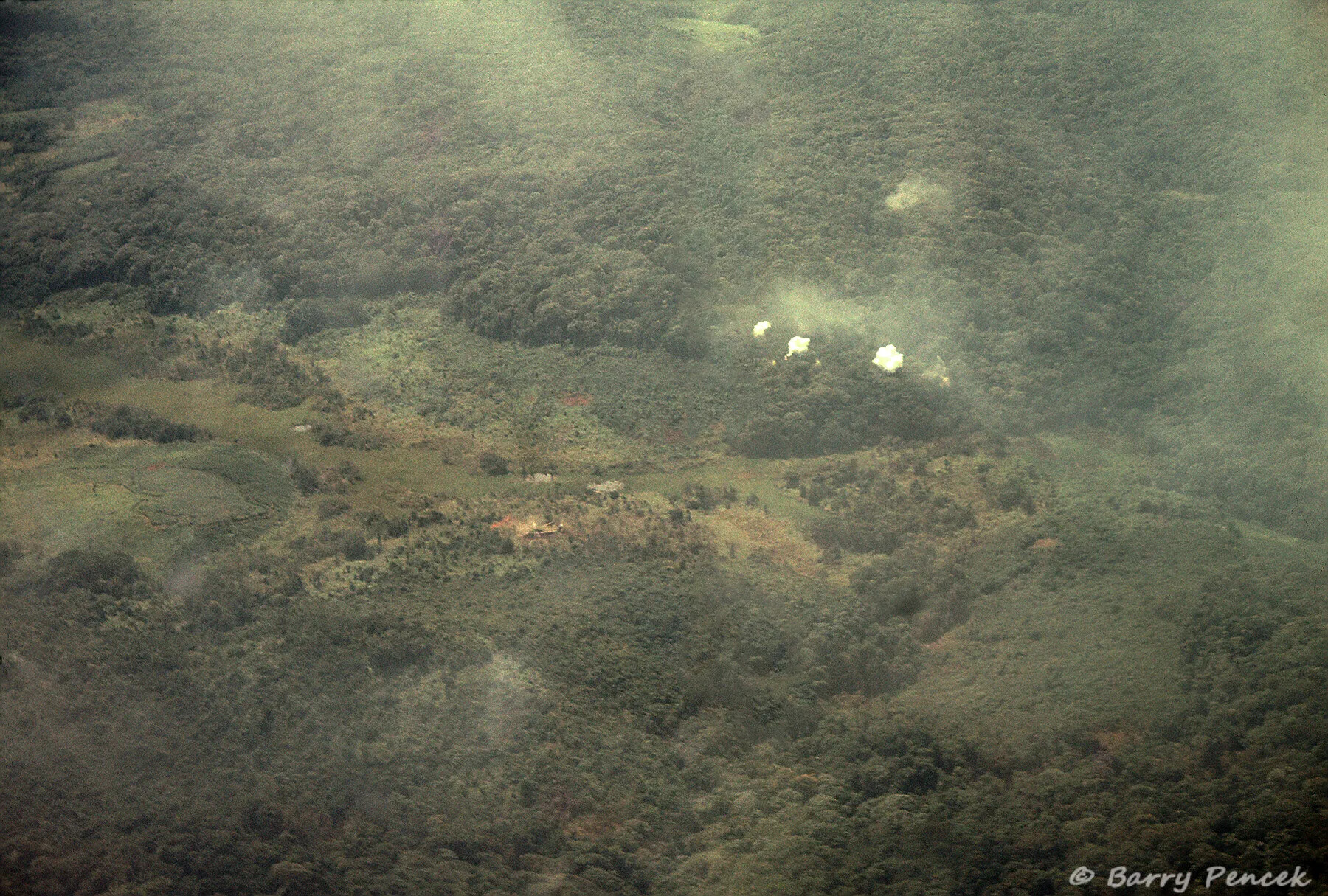 Aerial View of Jungle Terrain with Smoke/Explosion Bursts, Operation Tailwind Collection