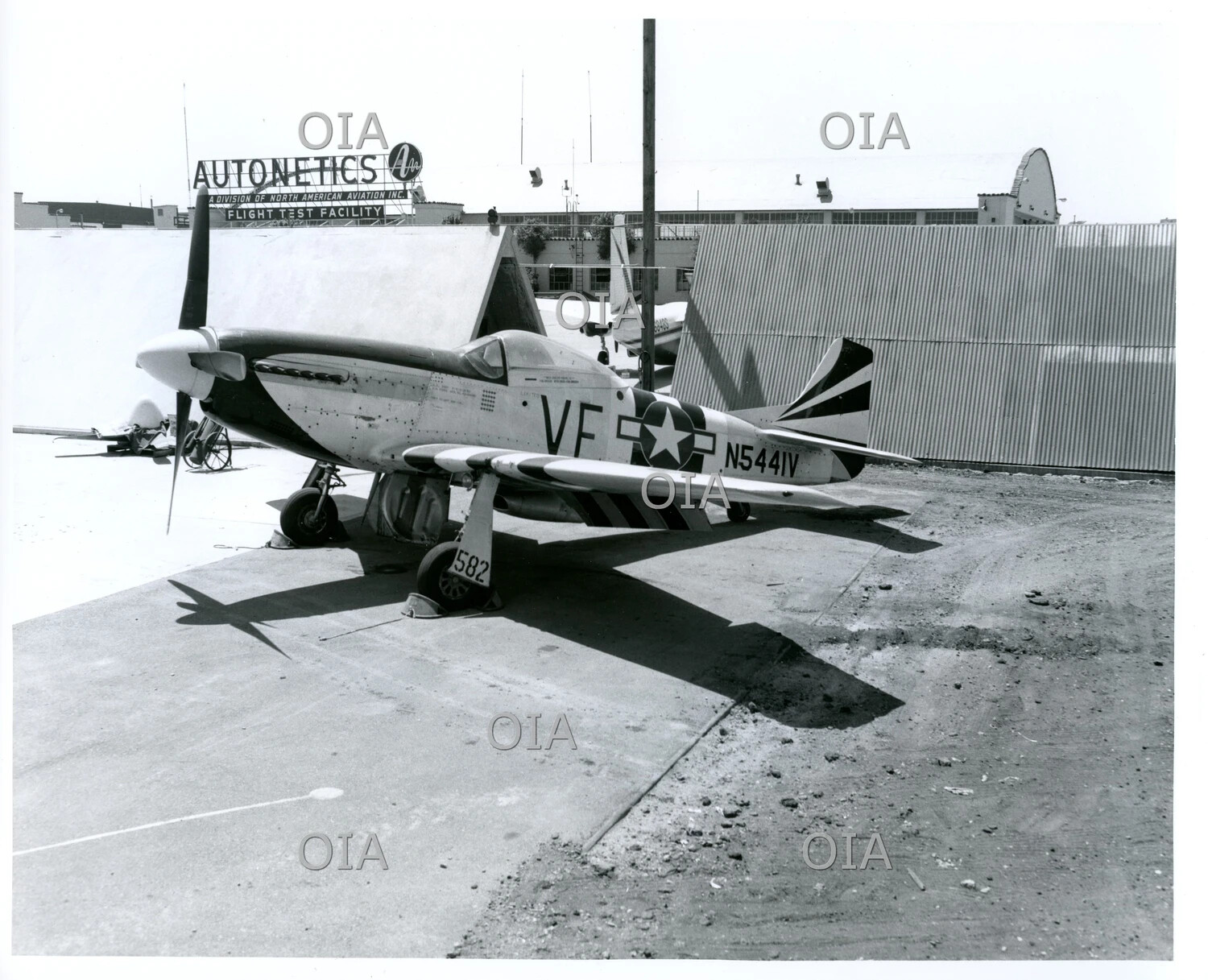 North American P-51D Mustang at the Autonetics (North American Aviation) Flight Test Facility