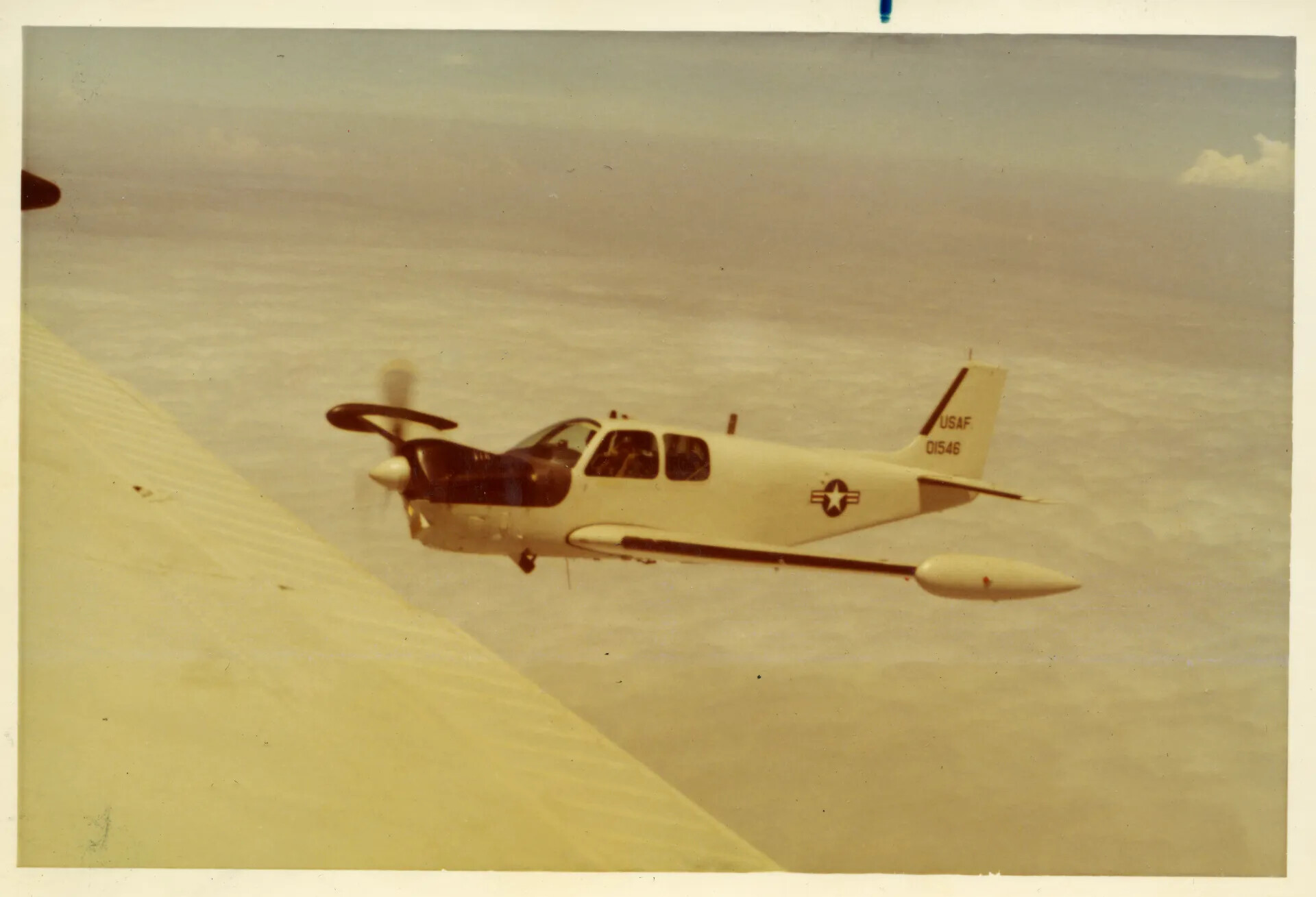 USAF Twin-Engine Utility Aircraft '01546' in Flight, Southeast Asia, Vietnam War Era