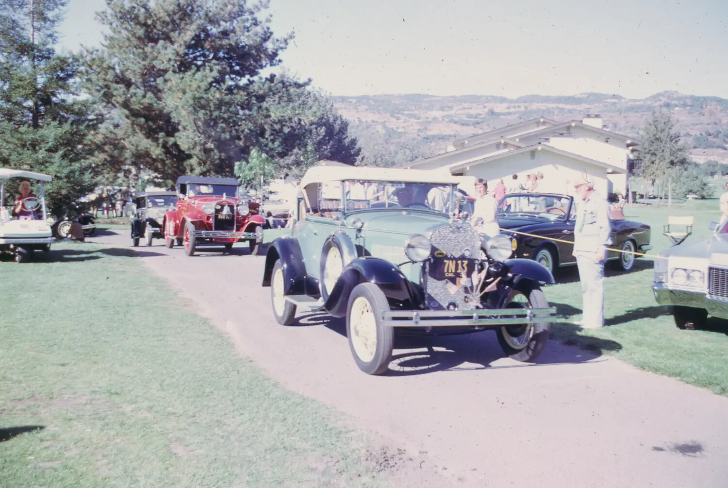 Vintage Automobile Club Rally/Car Show -- Color Slide (Subject Unrelated to Folder Label 'Vietnam 1968 TET')