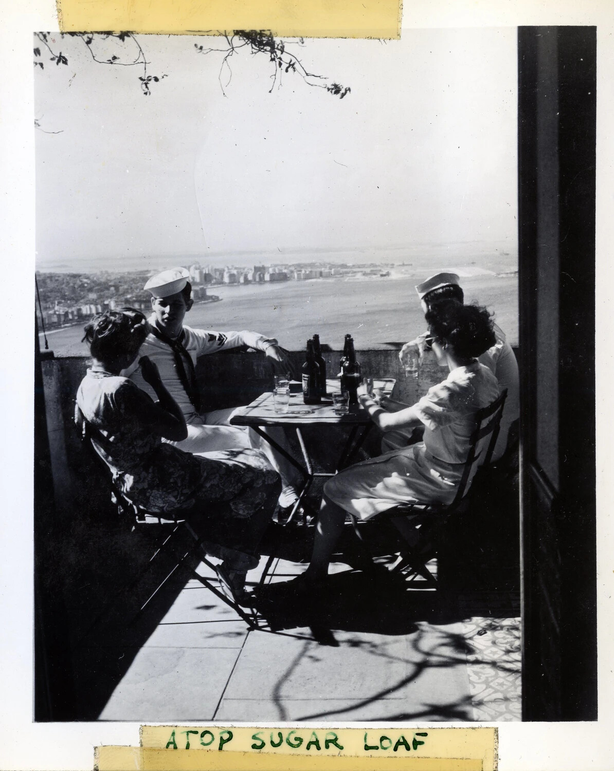 USS Franklin D. Roosevelt Sailors on Liberty Atop Sugarloaf Mountain, Rio de Janeiro, Brazil