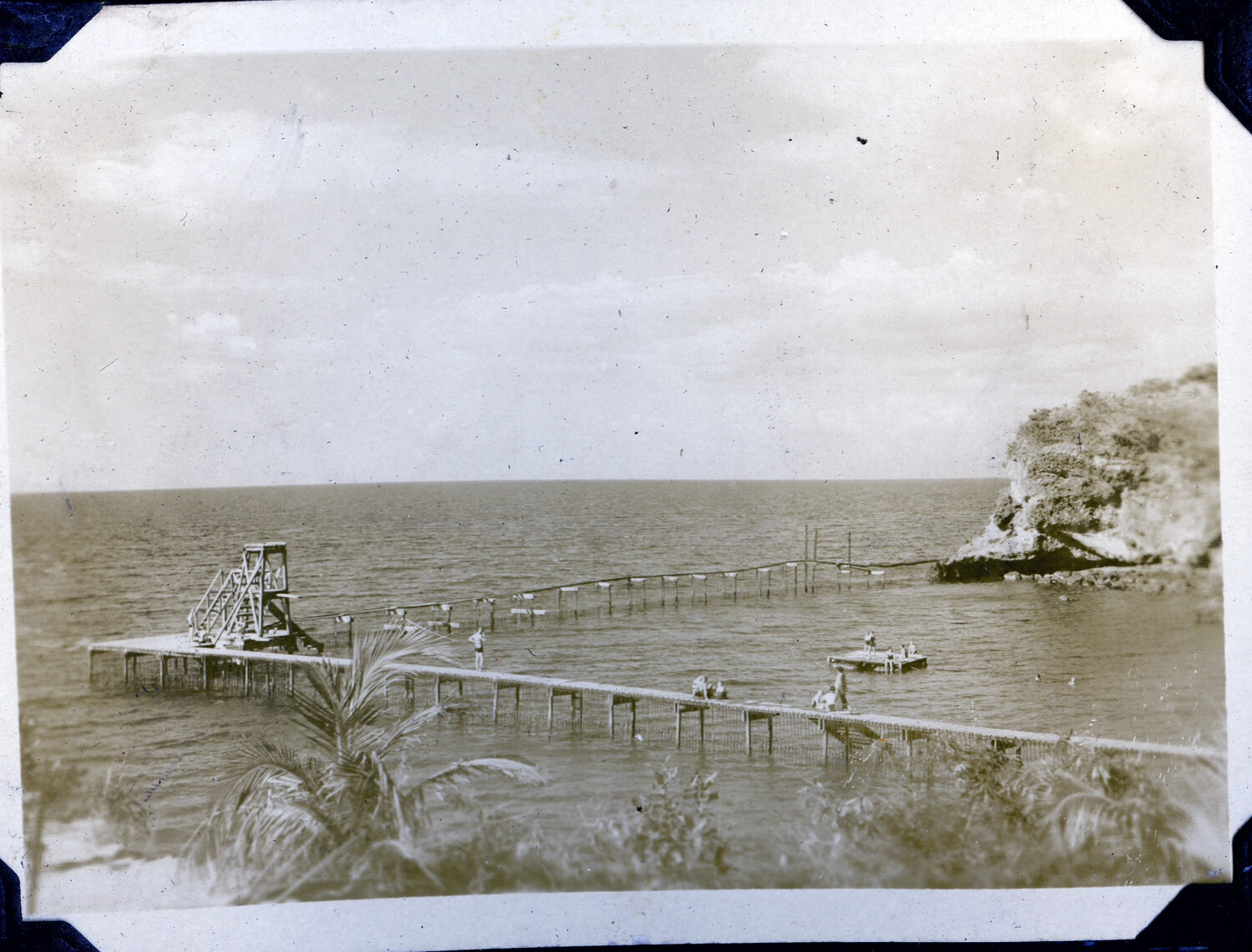 Diving Tower and Fenced Swimming Enclosure at Coastal Recreation Area, Manila Bay Area, Philippines