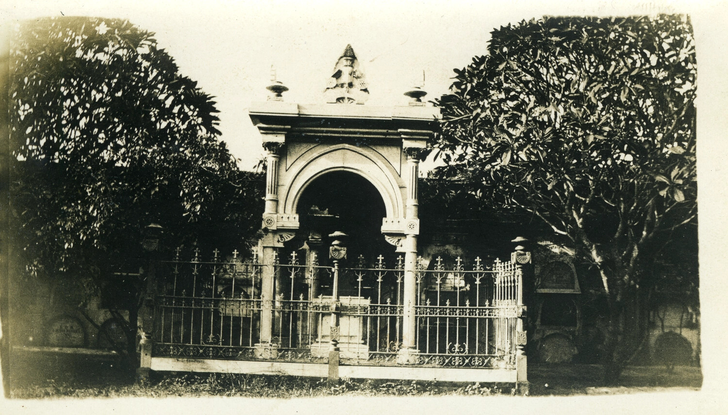 Ornate Mausoleum Gate in a Philippine Cemetery, Early 1900s