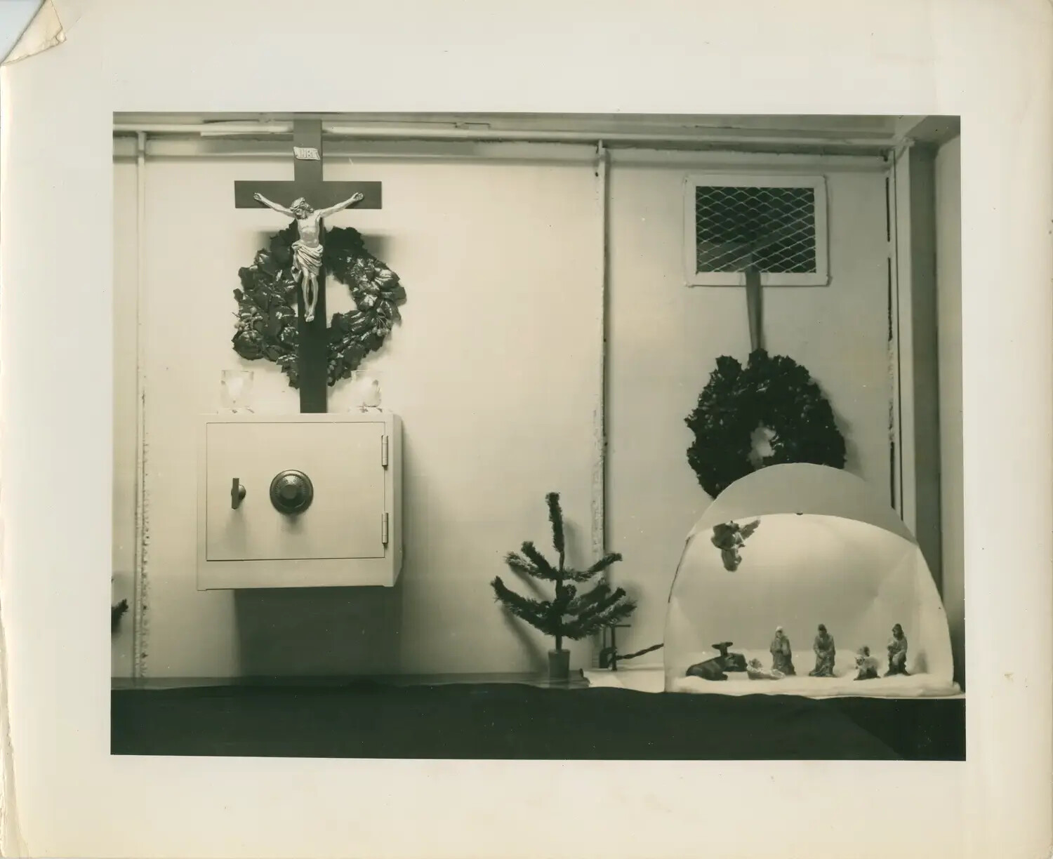 Shipboard Christmas and Religious Display, USS Petrof Bay (CVE-80), WWII