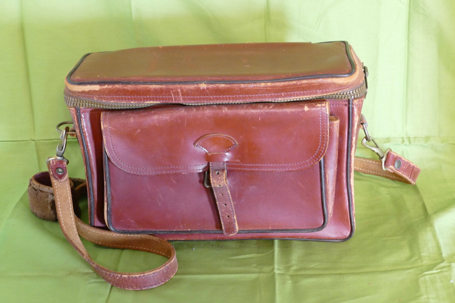Leather Camera Case, Lt. Bancroft Personal Effects Collection, Korean War Era