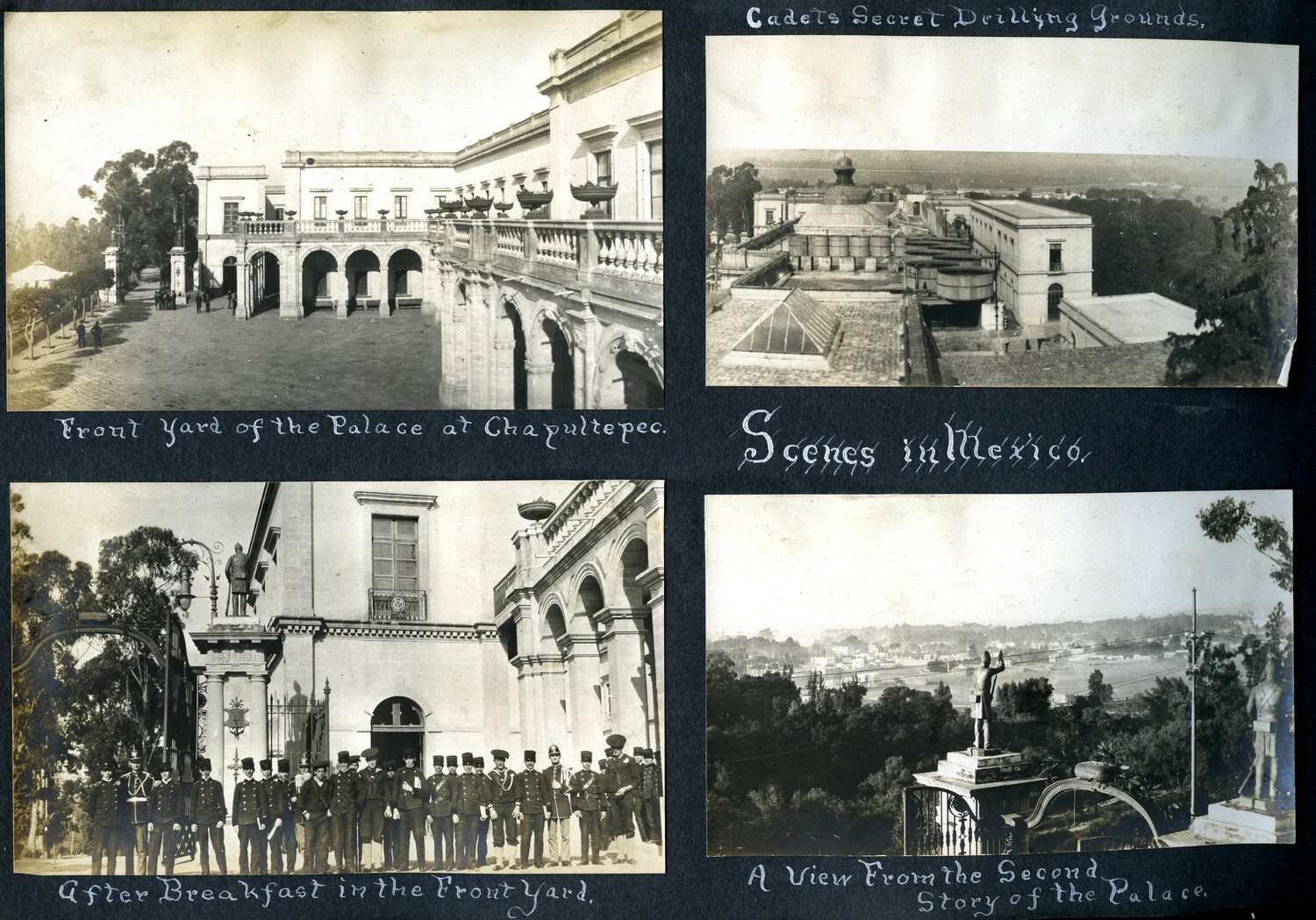 Album Page: Visit to Chapultepec Castle, Mexico