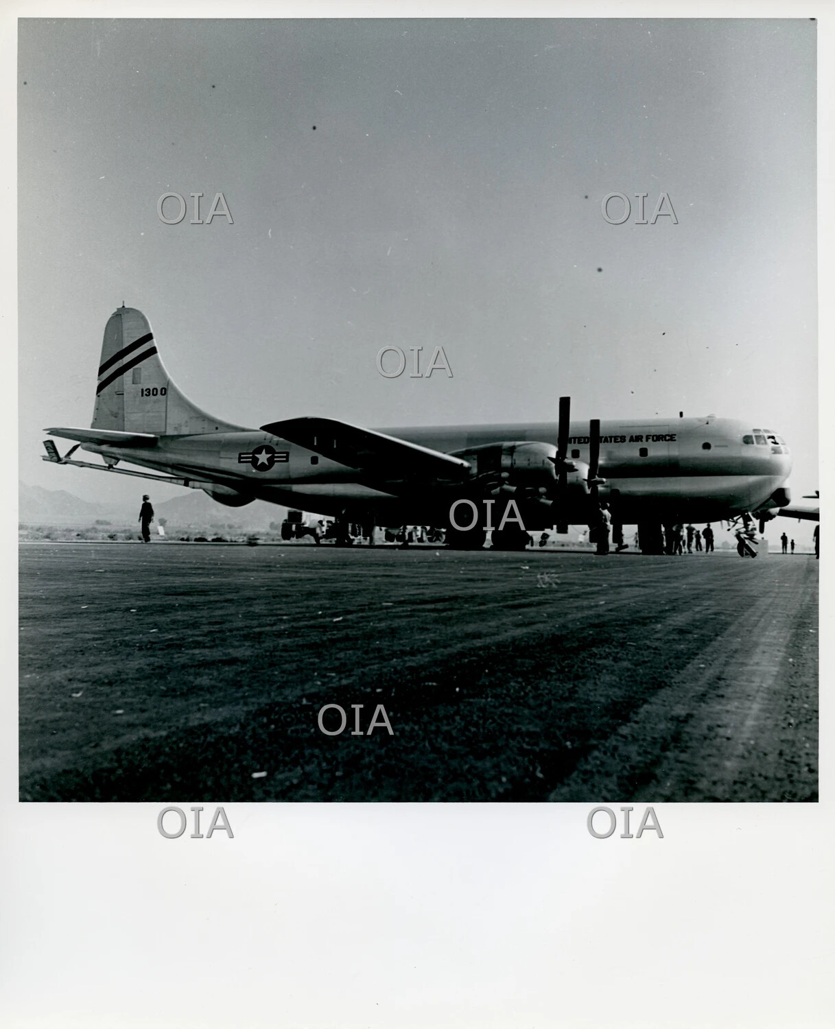 Boeing KC-97 Stratotanker, U.S. Air Force, Tail No. 1300, Rear View with Refueling Boom