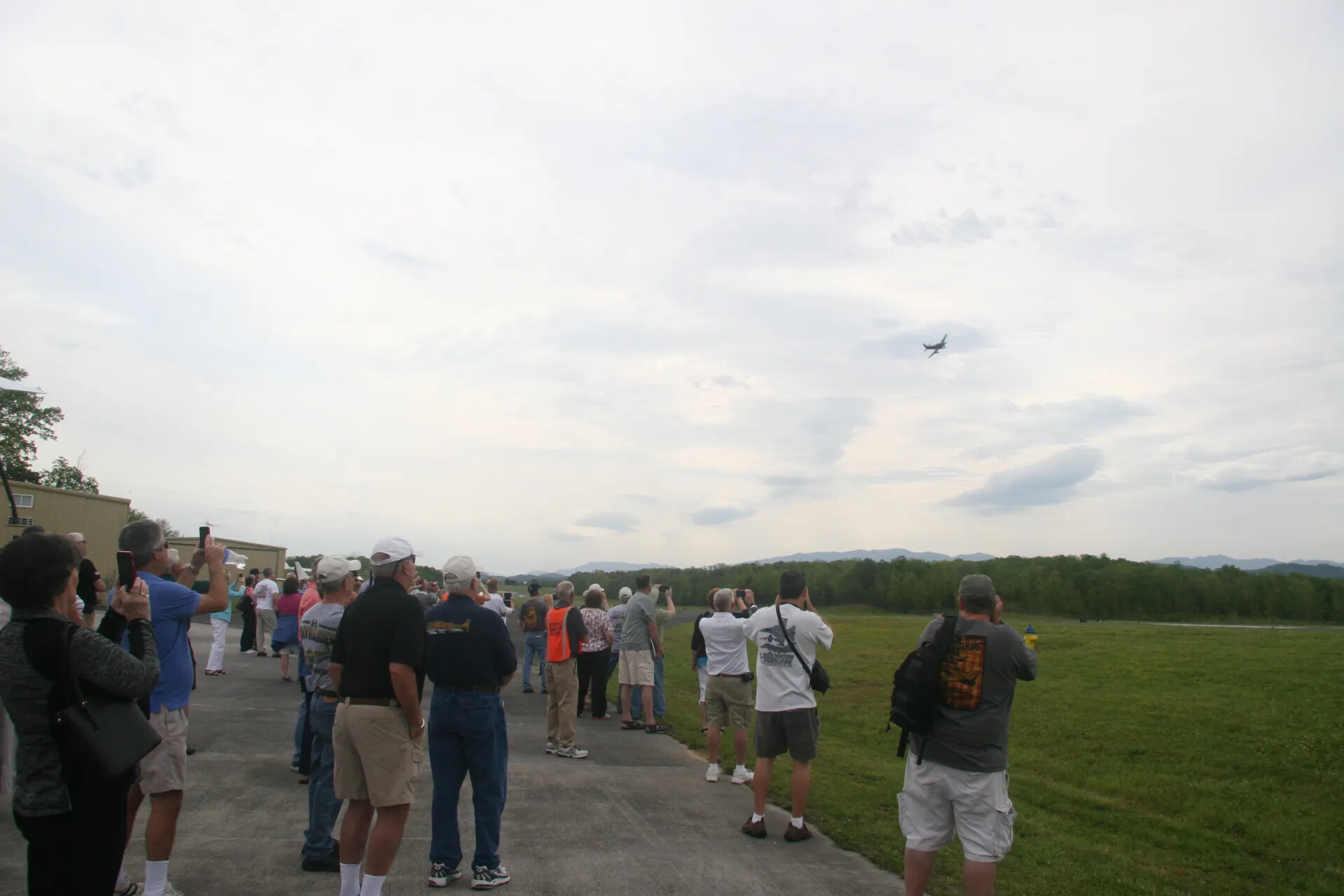 Crowd Watching Aircraft Flyover at Operation Tailwind Commemorative Event, April 30, 2016