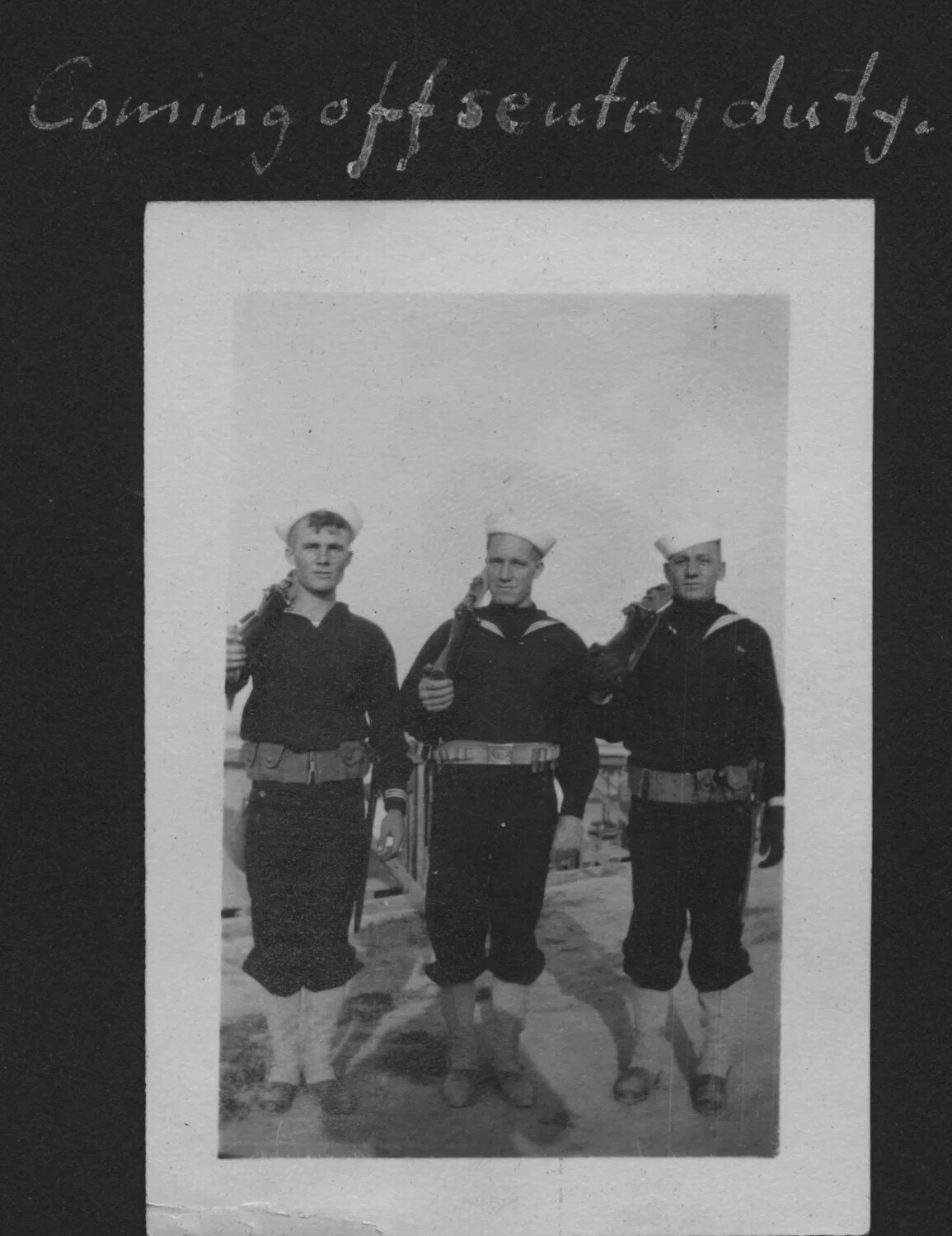 U.S. Navy Sailors Returning from Sentry Duty, Mare Island Naval Shipyard, 1917