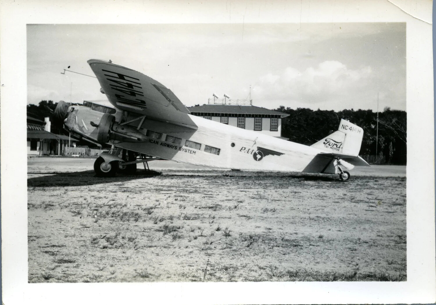 Ford Tri-Motor Aircraft NC414H, Pan American Airways, at France Field, Panama Canal Zone
