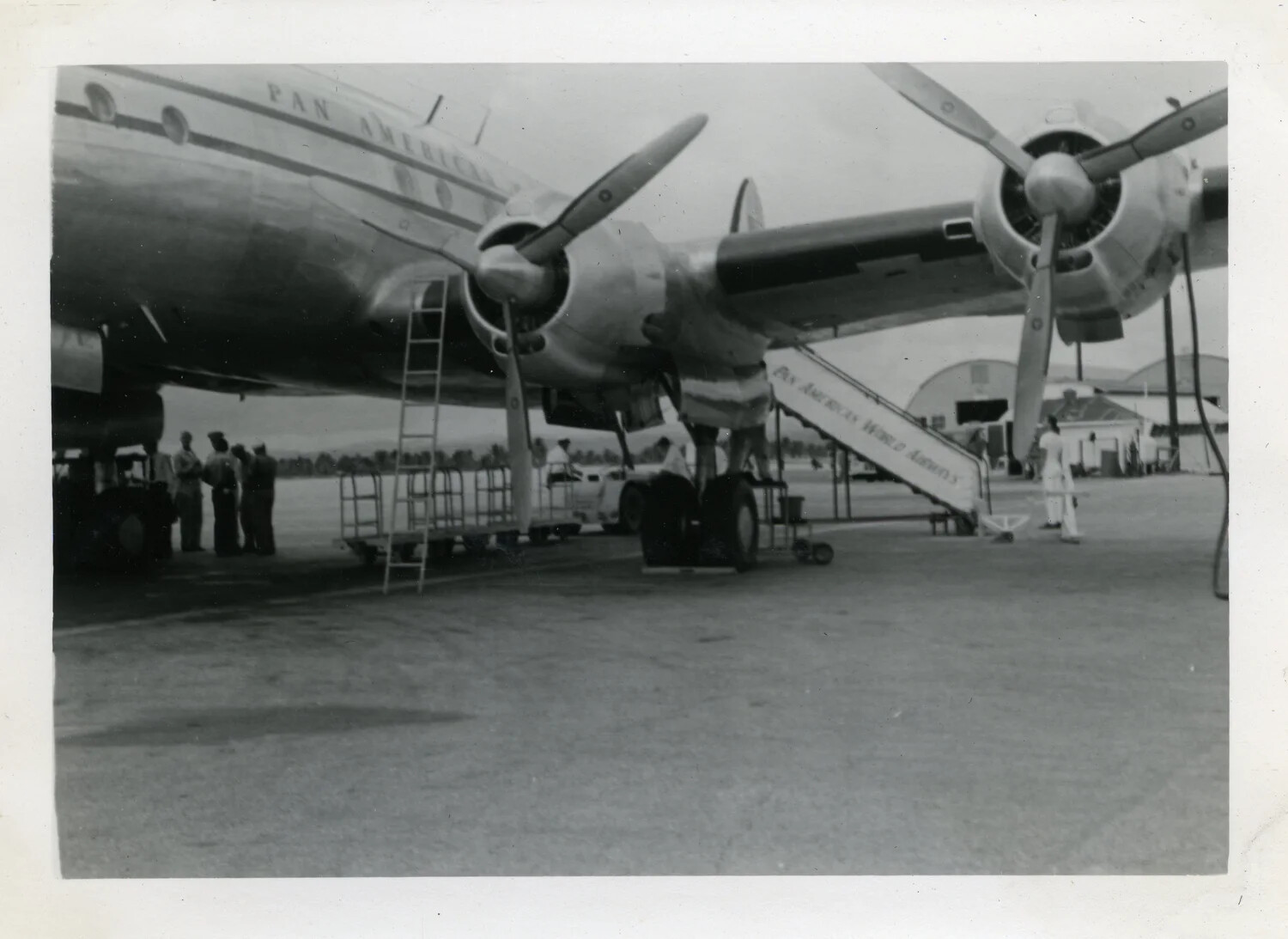 Pan American World Airways Aircraft on Tarmac, Likely Agana Field, Guam