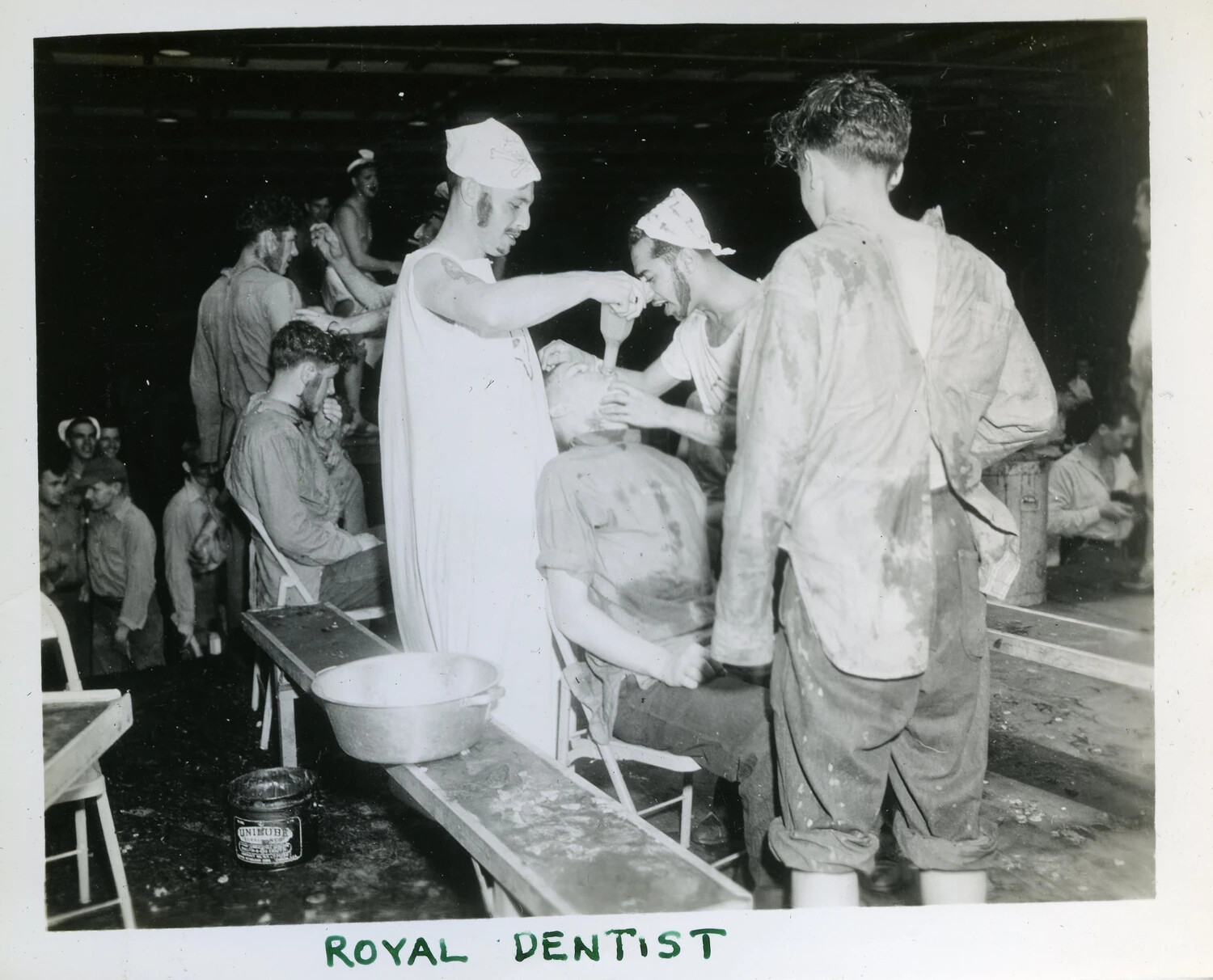'Royal Dentist' Shipboard Initiation Ceremony Aboard USS Franklin D. Roosevelt (CVB-42)