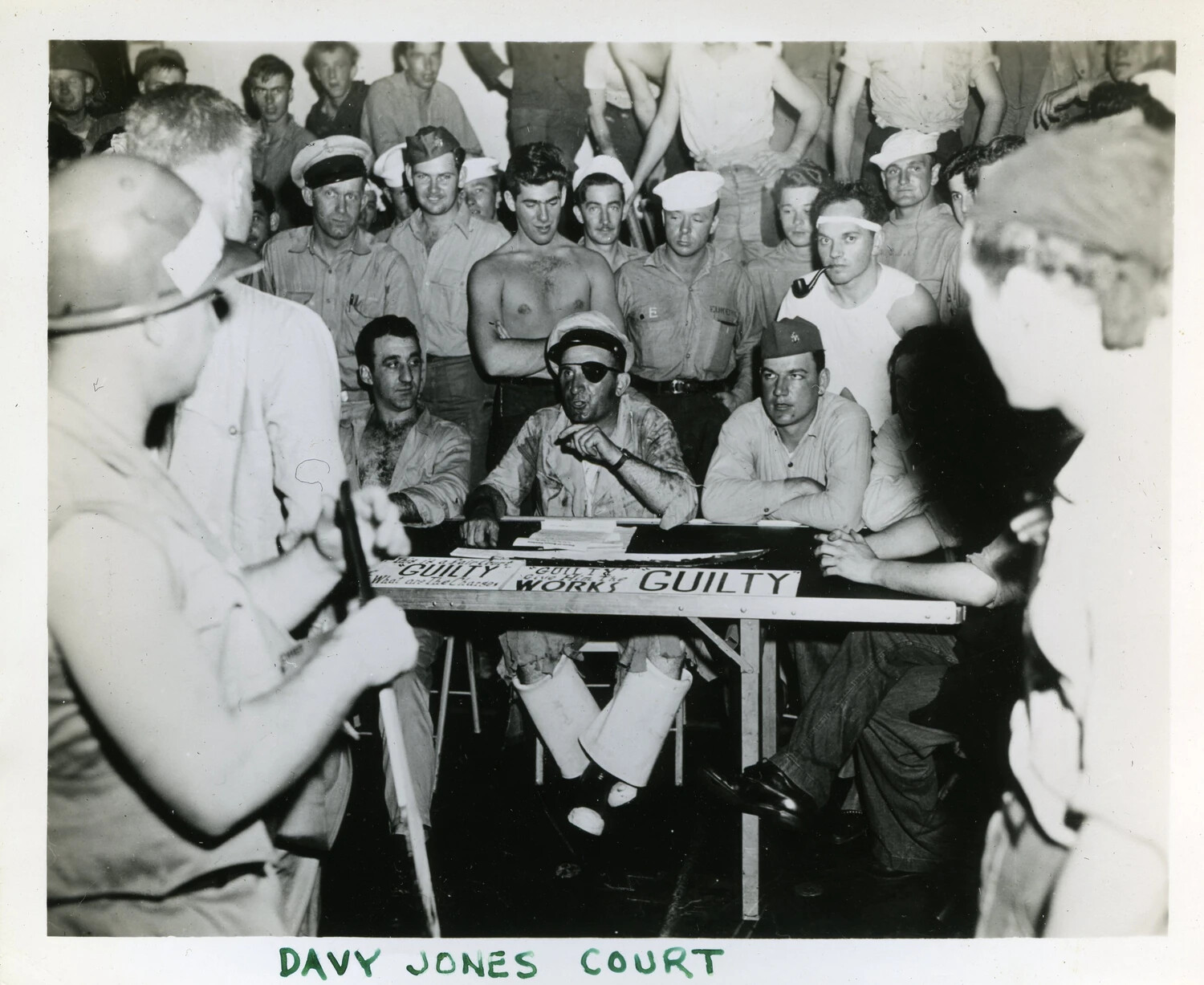 'Davy Jones Court' — Equator-Crossing Ceremony Aboard USS Franklin D. Roosevelt (CVB-42)